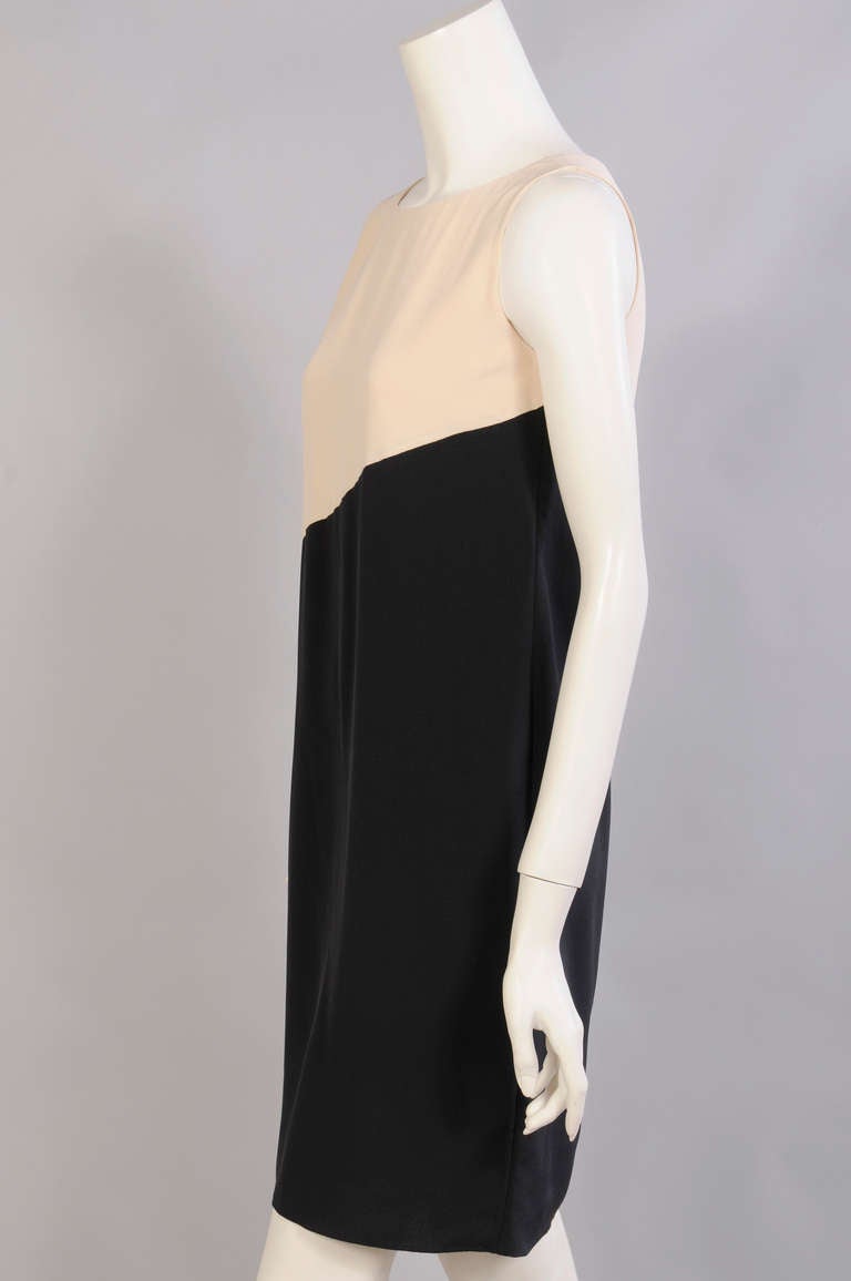 Karl Lagerfeld for Chloe Cream and Black Two PieceSilk Dress For Sale ...