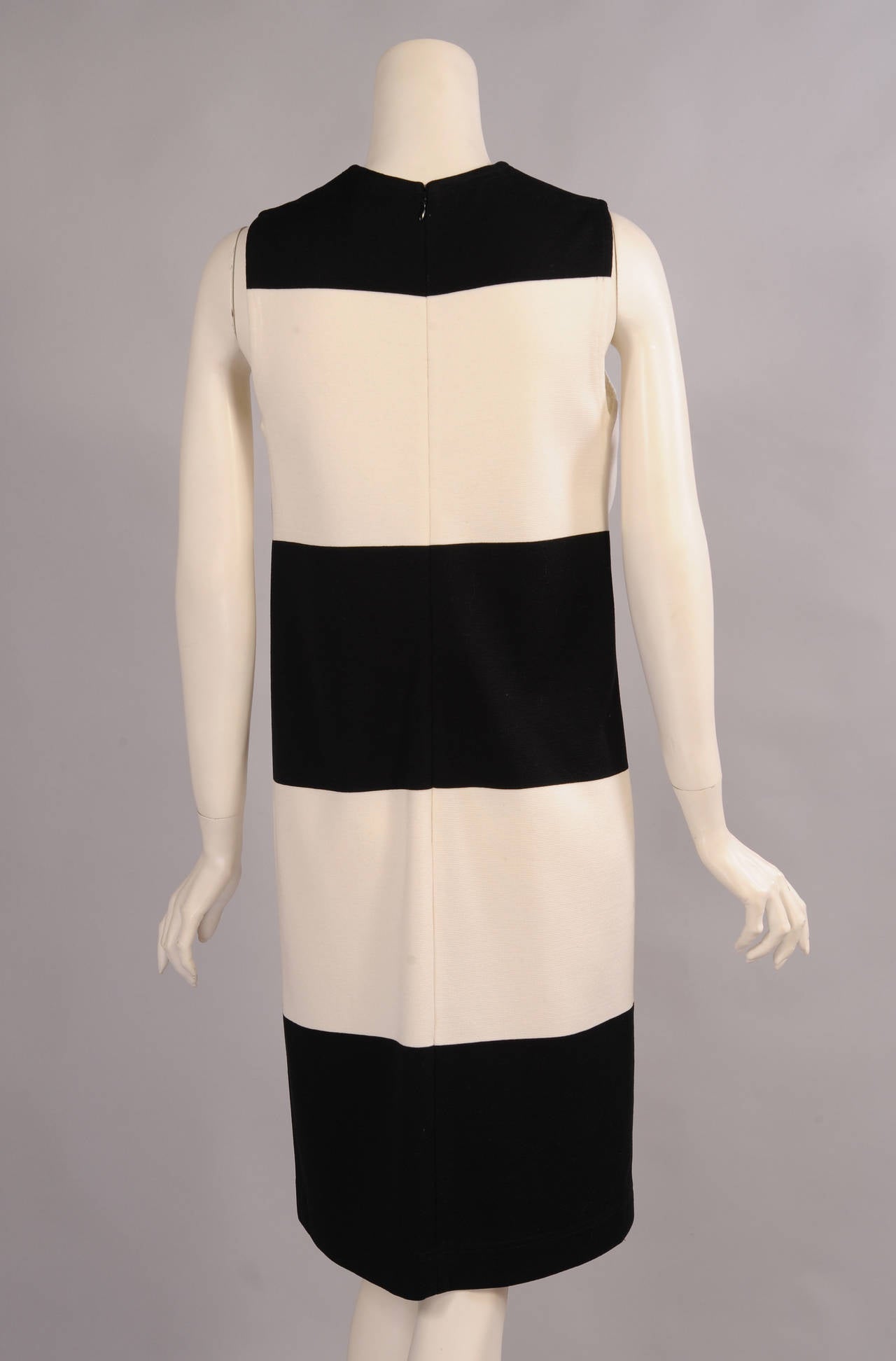 Women's Chado Black & White Cotton Knit Dress