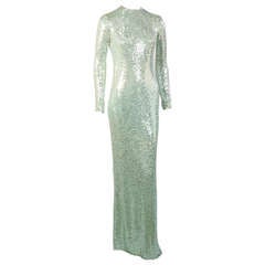 Norman Norell Sea Green Mermaid Gown ex Collection of Denise at 1stDibs ...