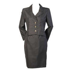 Christian Lacroix Black Silk Suit 4