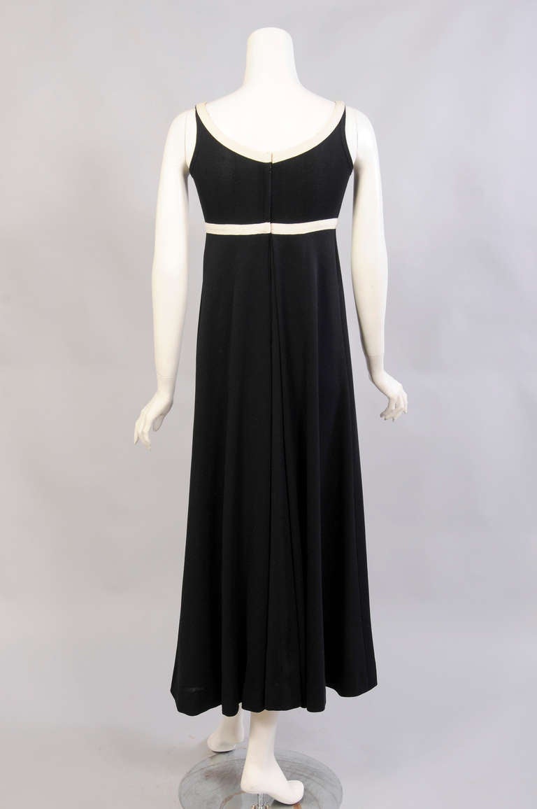 Black 1960's Rudi Gernreich for Harmon Knitwear Dress