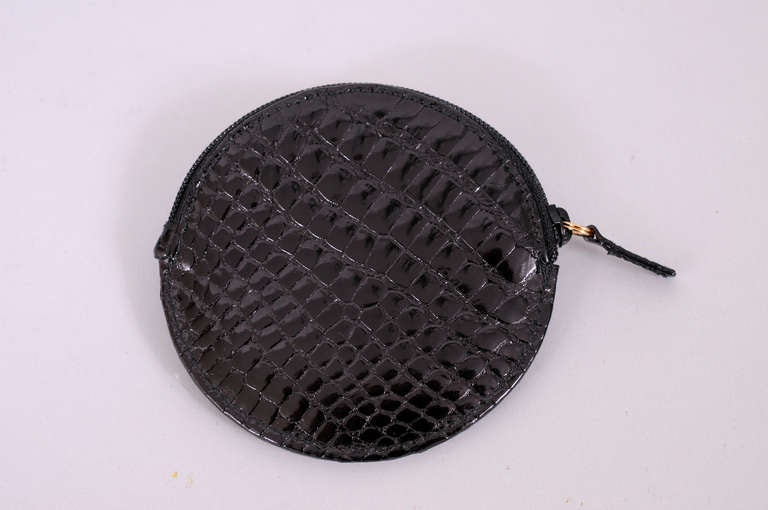 Gucci Black Alligator Coin Purse, Never Used