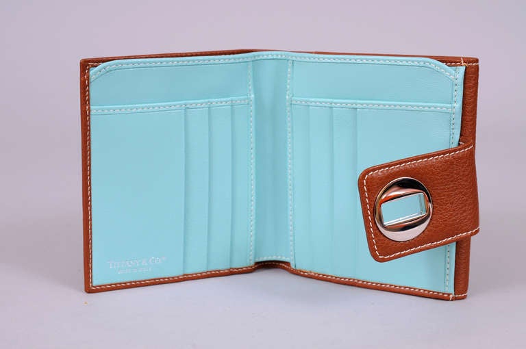 Tiffany Brown Leather Wallet, Never Used In New Condition In New Hope, PA