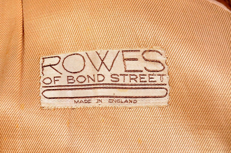 Brown Rowes of Bond Street English Riding Jacket For Sale