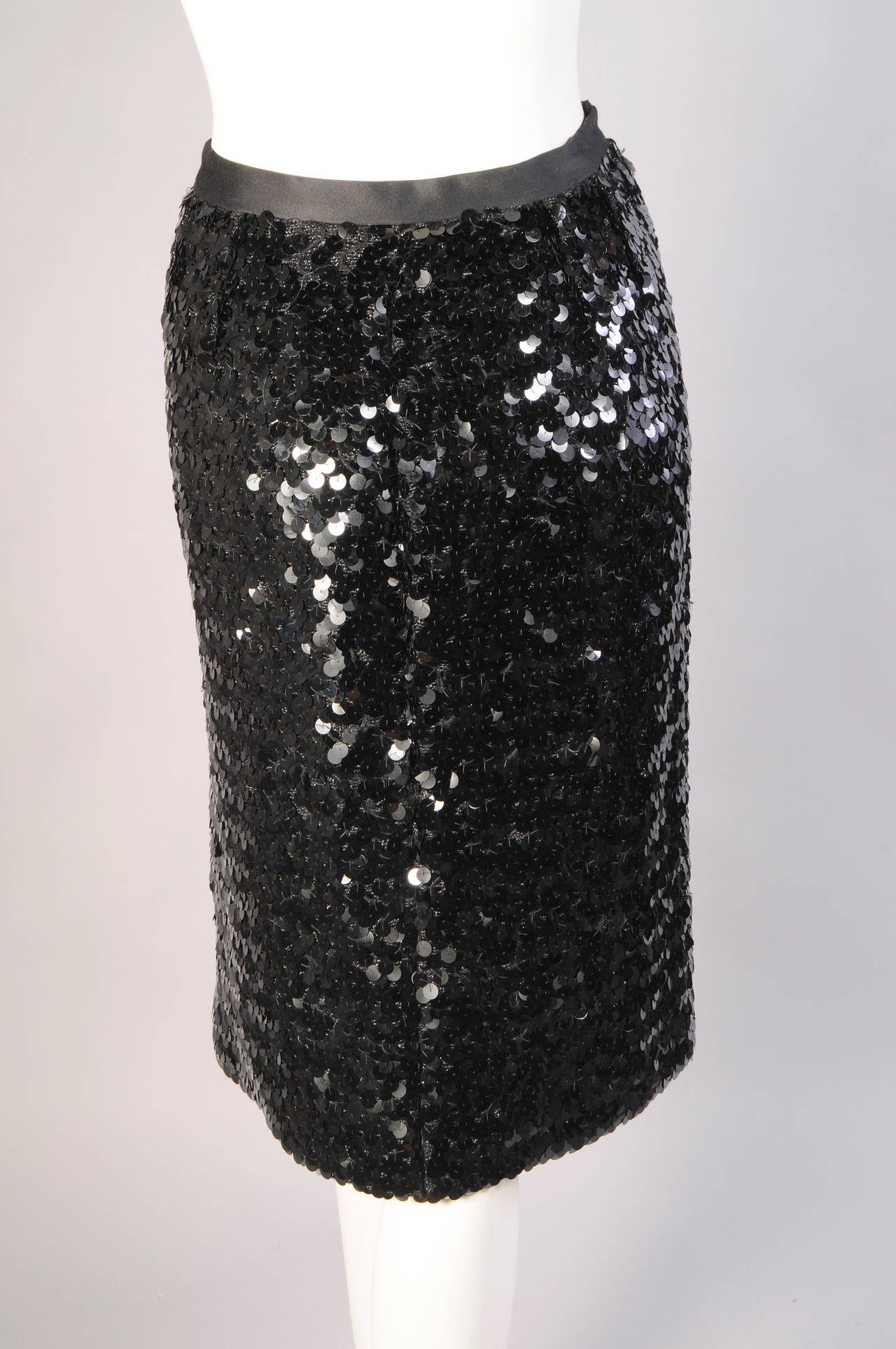 Yves Saint Laurent Sequin Skirt For Sale at 1stDibs