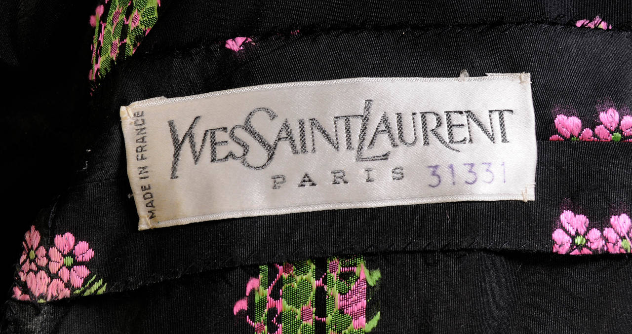 1972 Yves Saint Laurent Numbered Haute Couture Gown, Museum de-accession 2