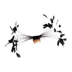 Vintage Givenchy Haute Couture Feather Hair Ornament