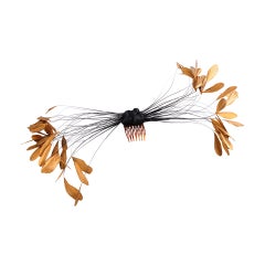 Vintage Givenchy Haute Couture Feather Hair Ornament