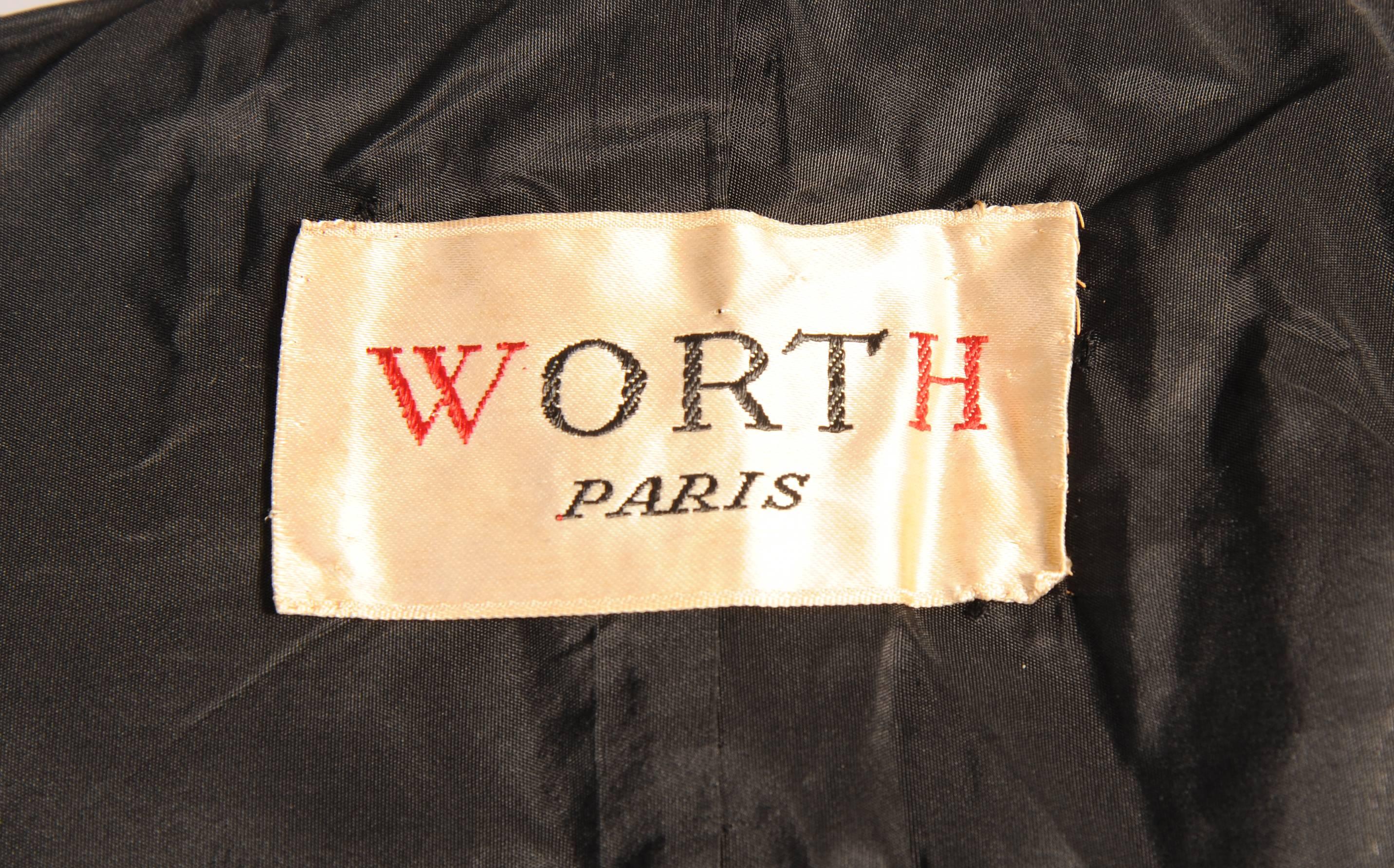 1950's House of Worth Tiger Patterned Voided Velvet Dress & Jacket 2