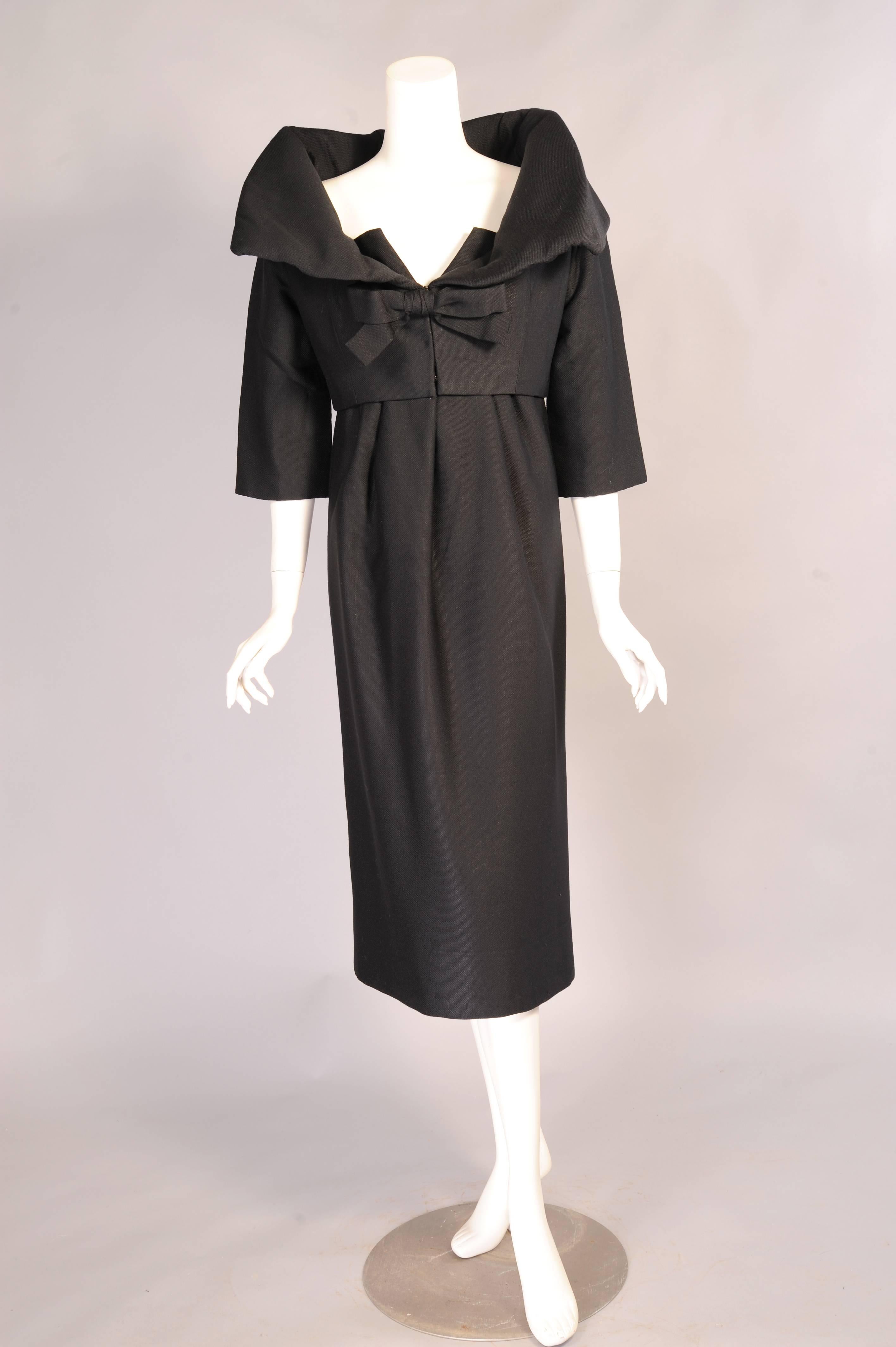 1958 Autumn Winter Yves Saint Laurent for Dior Couture Evening Dress & Jacket 1