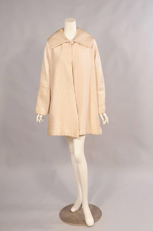 1930's Germaine Monteil Couture Channel Quilted Evening Jacket at 1stDibs