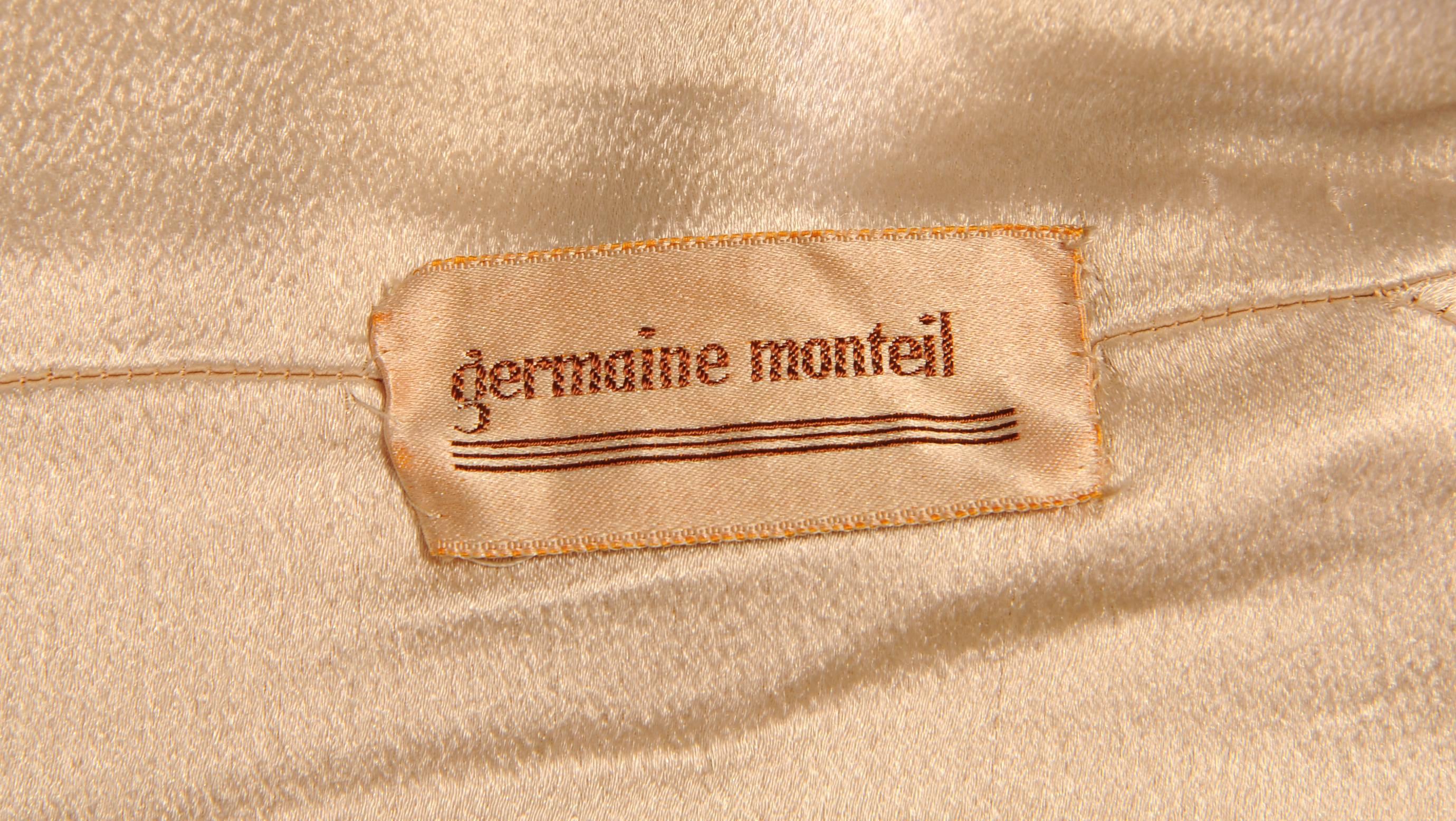 Women's 1930's Germaine Monteil Couture Channel Quilted Evening Jacket