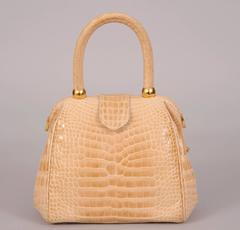 Lana Marks Cream Colored Alligator Bag