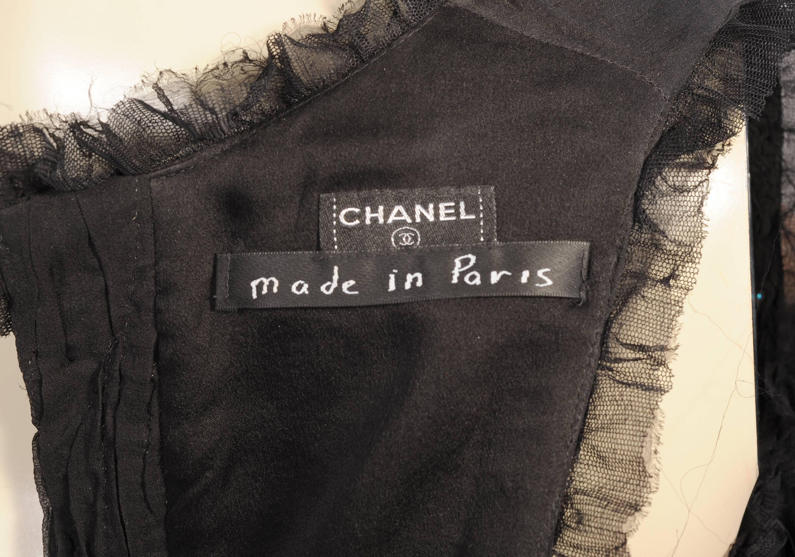 Chanel Pleated Silk Dress with Beadwork 2