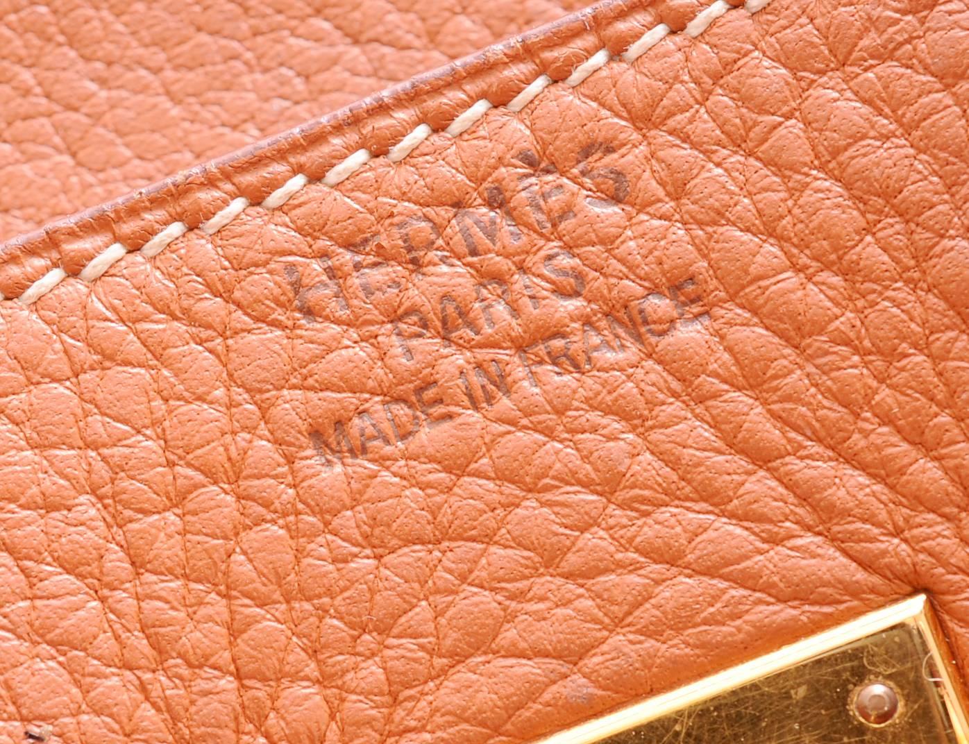 Hermes Saddle Birkin Bag, 35 cm Gold Hardware 1
