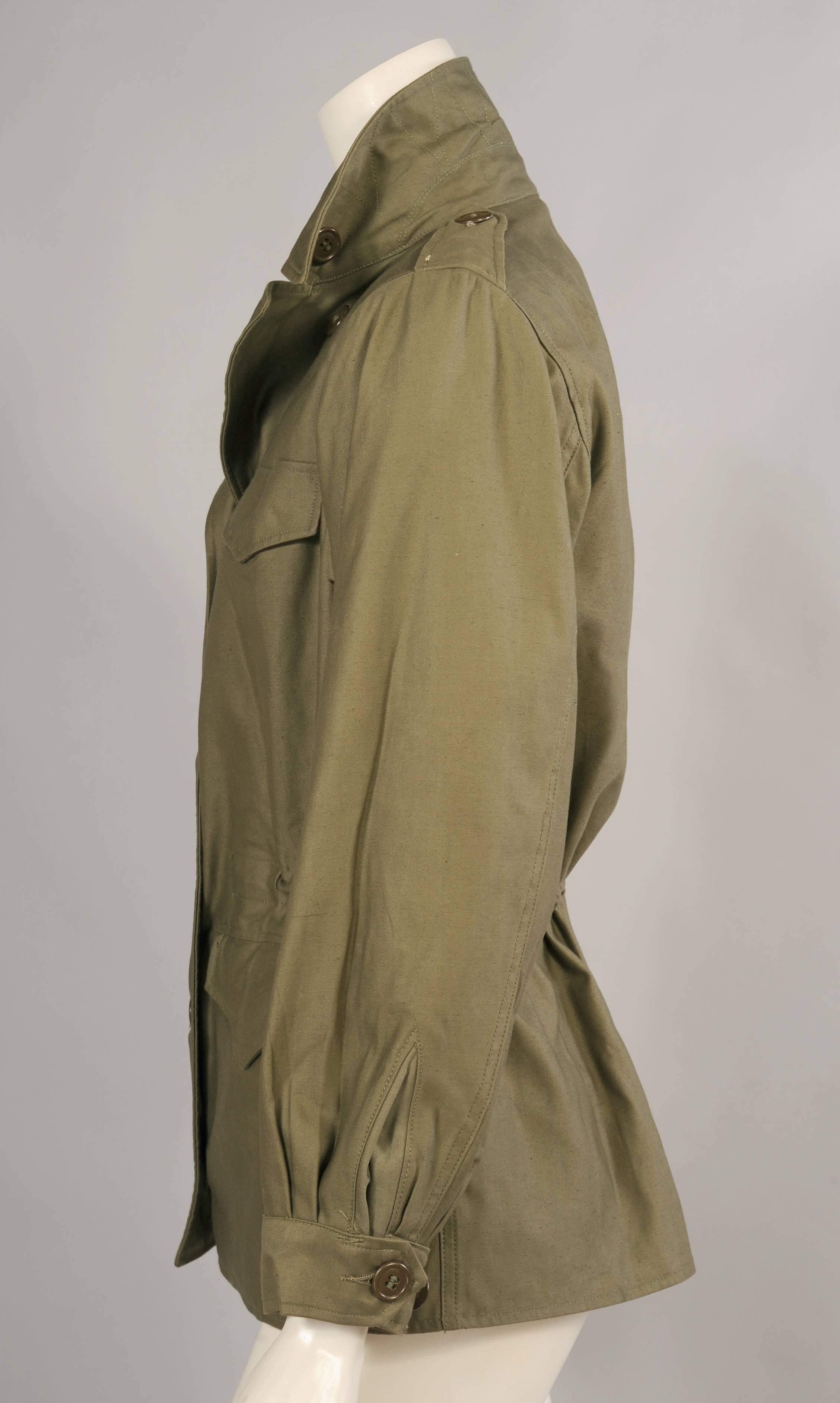 Brown 1943 Women's Field Jacket, United States Army, Never Worn