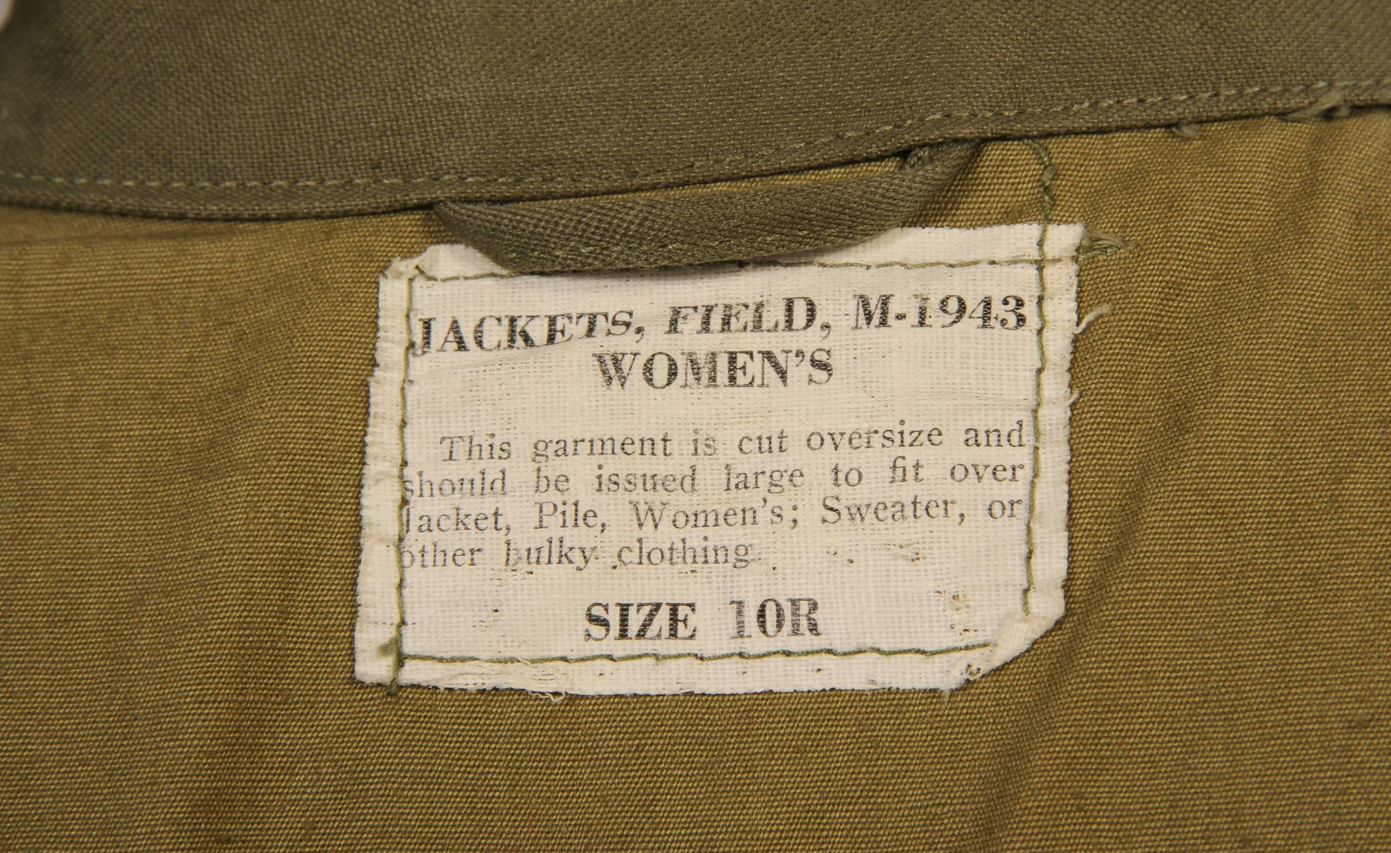 1943 Women's Field Jacket, United States Army, Never Worn 1