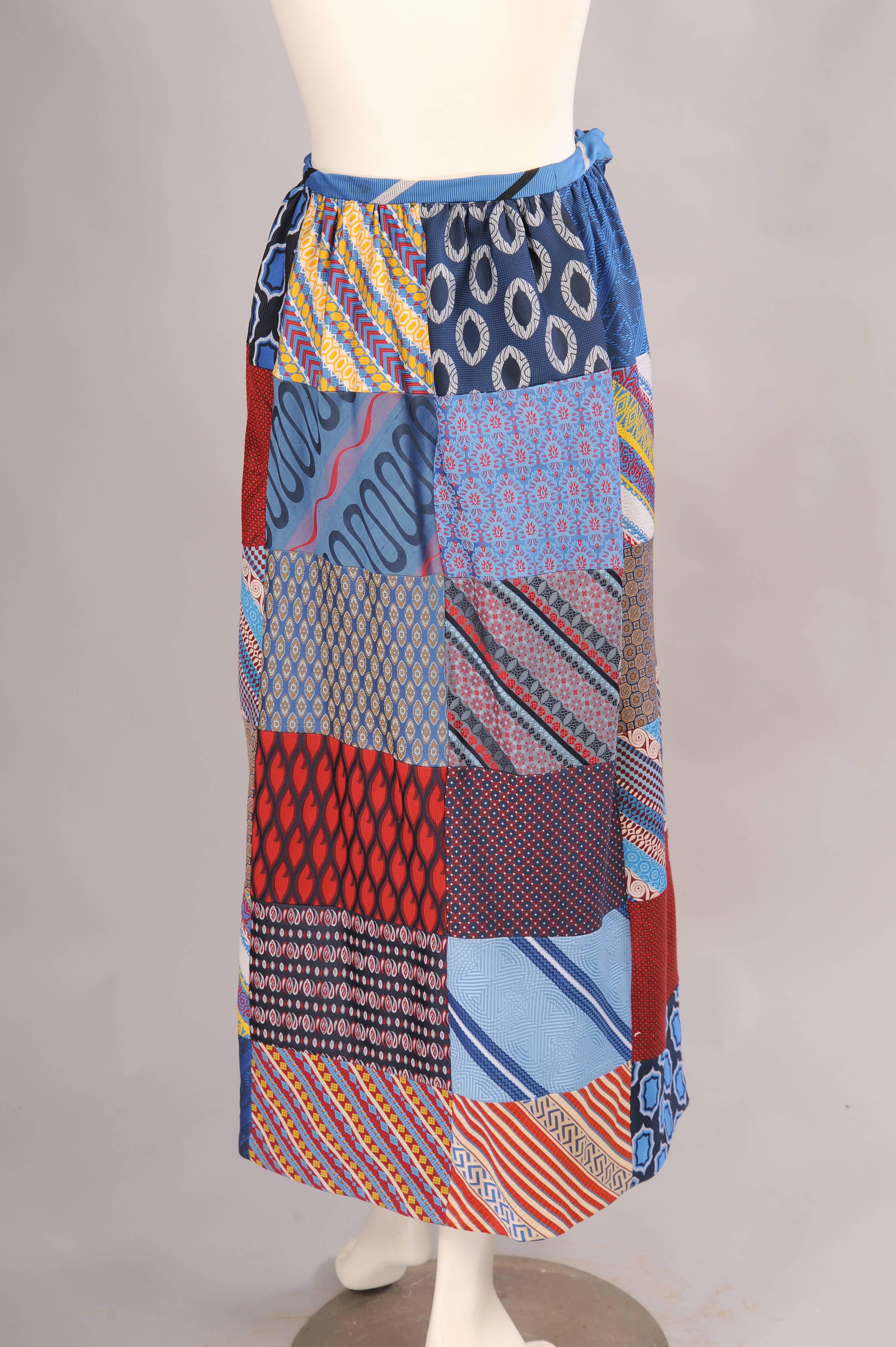70s patchwork skirt