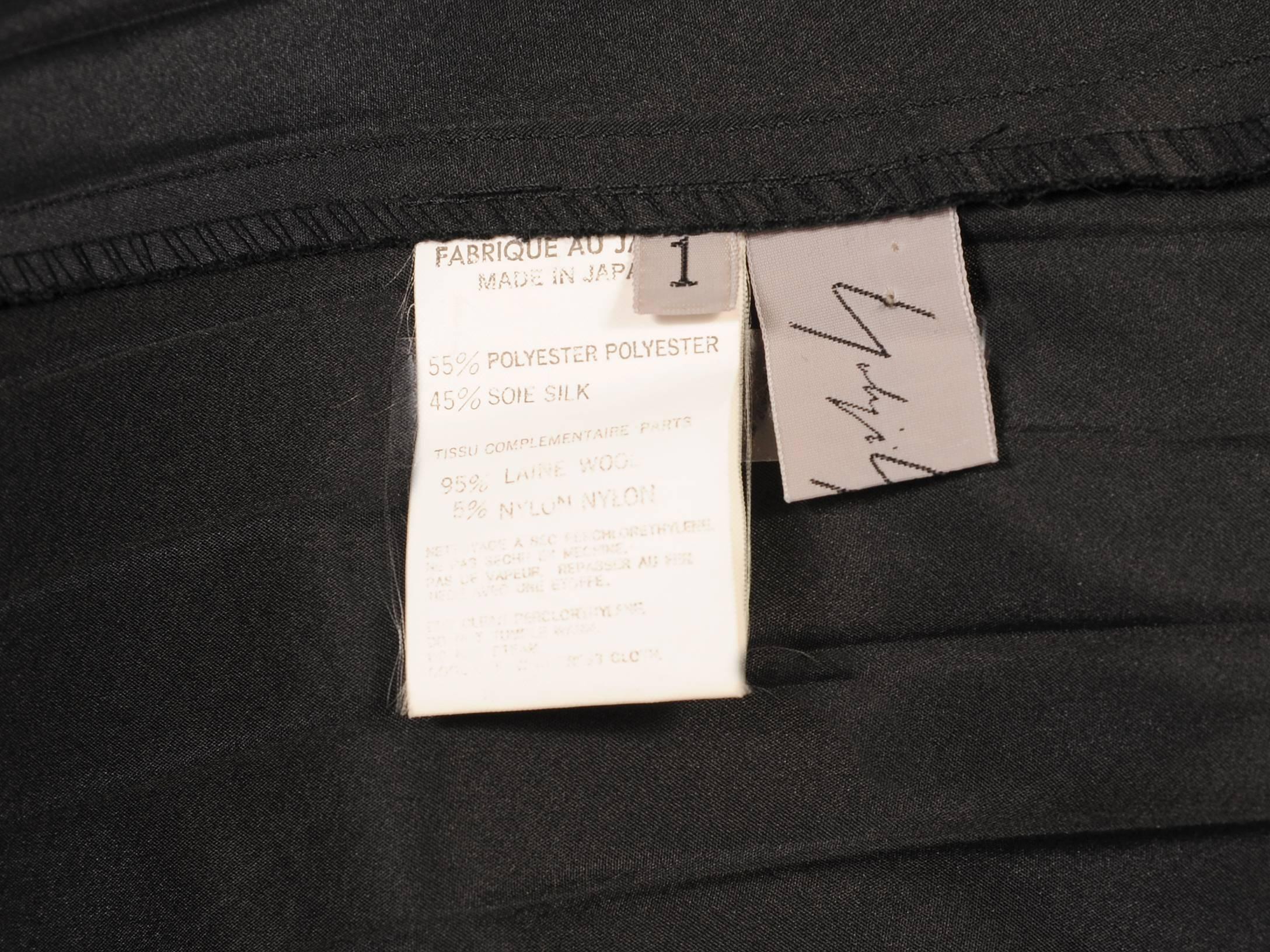 Yohji Yamamoto Embroidred Pleated Wrap Skirt In Excellent Condition In New Hope, PA