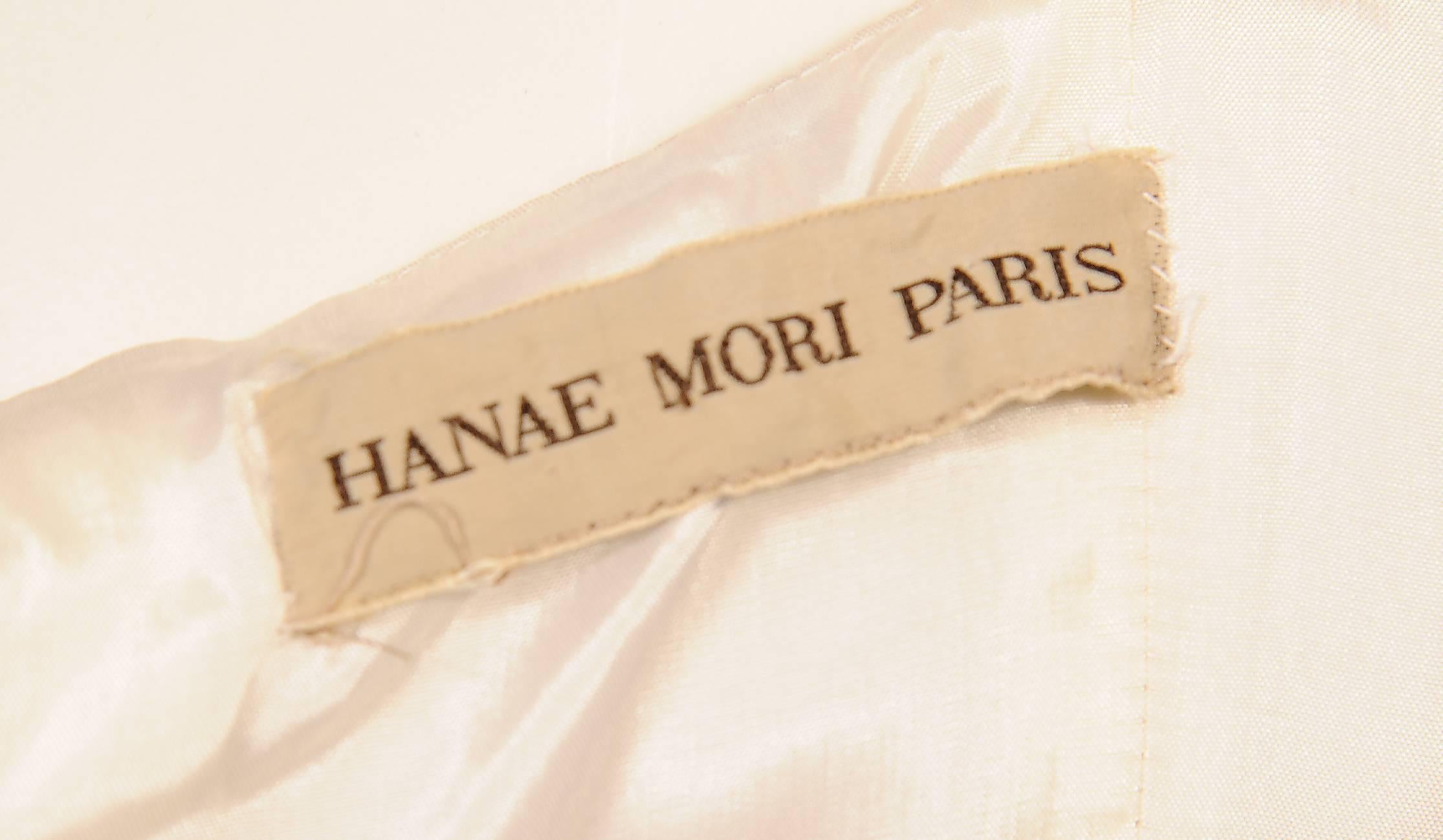 Women's Hanae Mori Strapless Polka Dot Pouf Dress