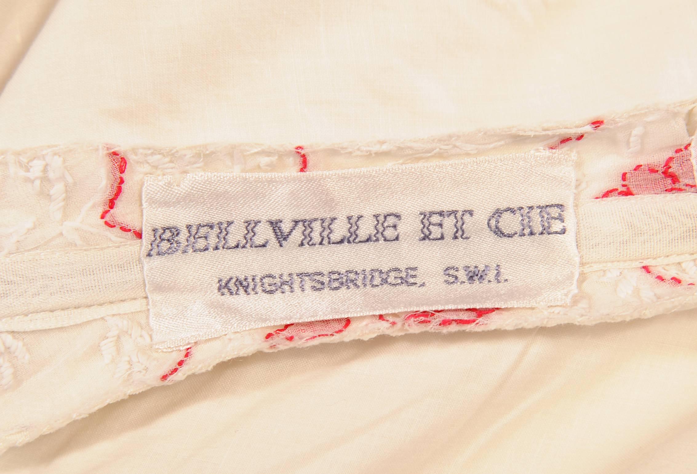 Belleville et Cie Embroidered Strapless Ballgown, ex Museum Collection 2