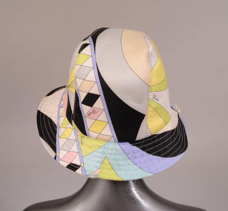 Emilio Pucci Colorful Print Hat at 1stdibs