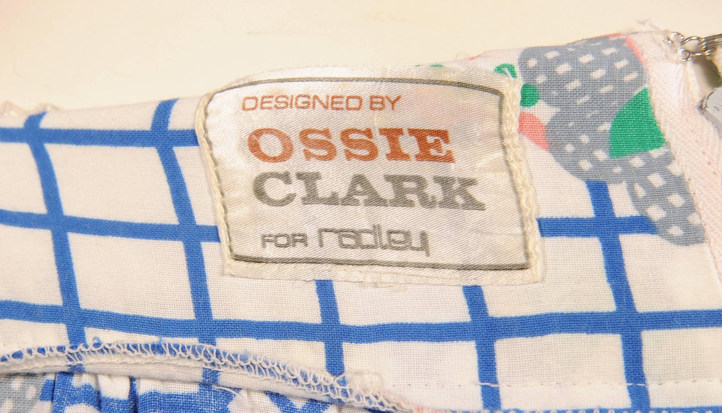 Ossie Clark for Radley Dress, Celia Birtwell Print In Excellent Condition In New Hope, PA