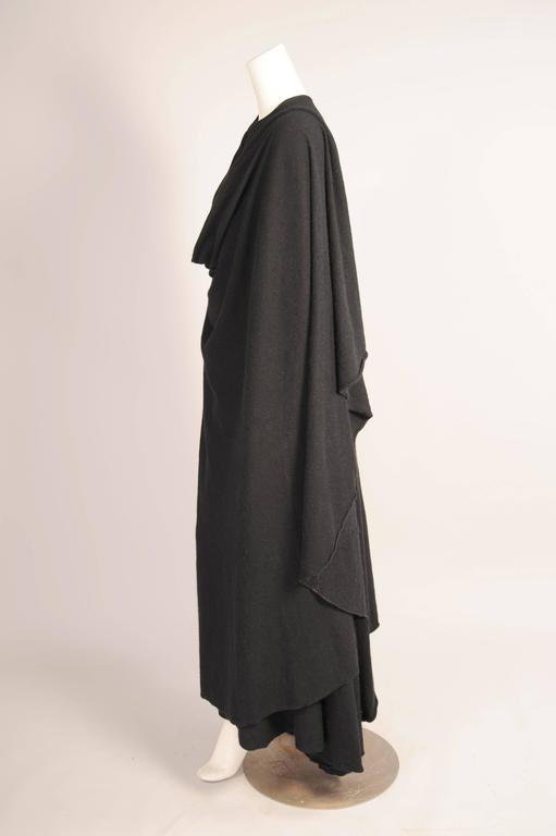 Madame Gres Haute Couture Draped Black Jersey Cape at 1stDibs | draping ...