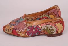 Amazing Gents Handmade Needlepoint Evening Slippers