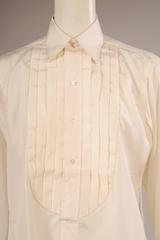 Vintage Savile Row Custom Silk Tuxedo Shirt Never Worn