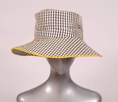 Hermes Black and White Silk Hat