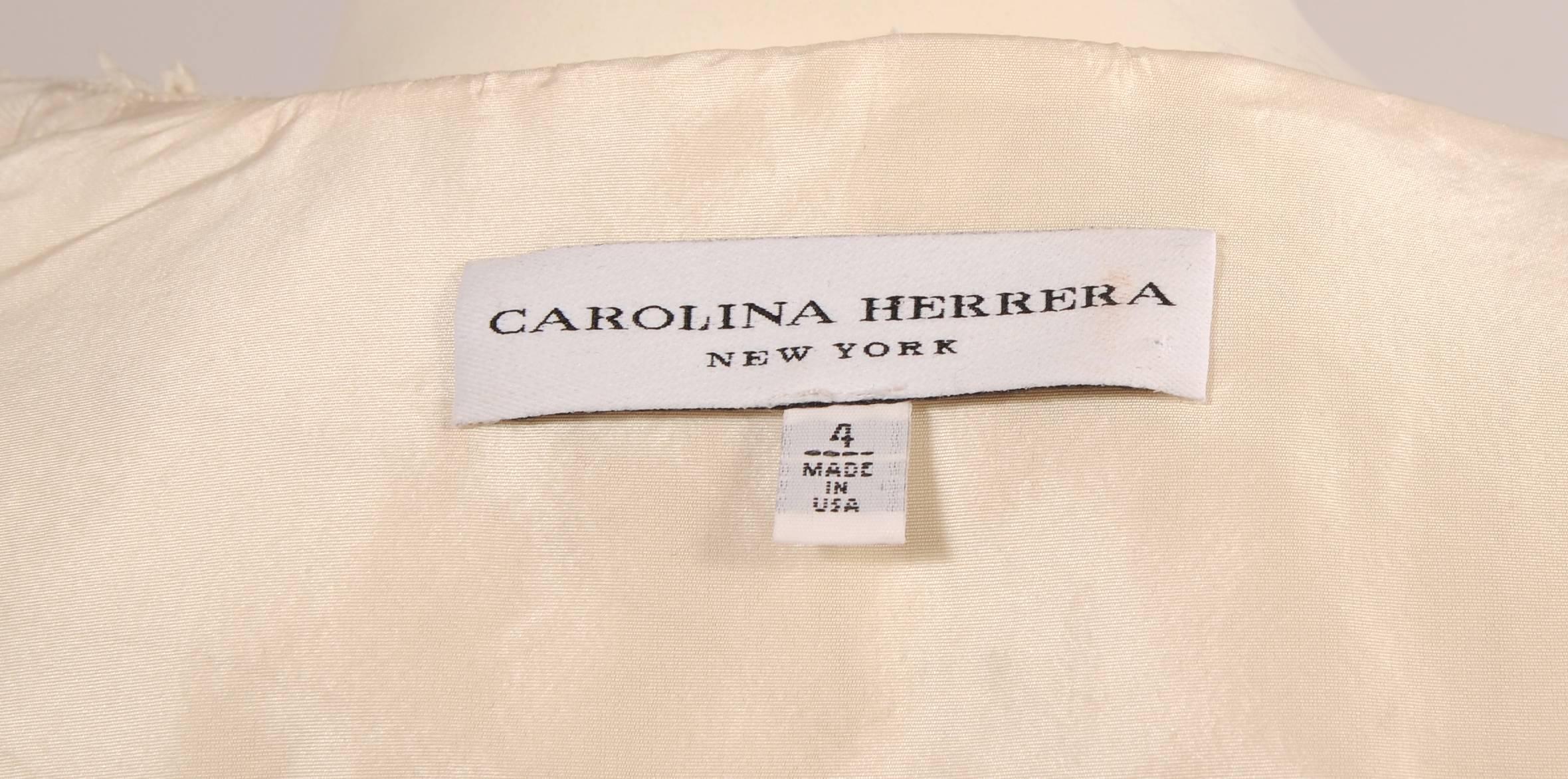 Carolina Herrera Cartridge Pleated Beaded Asian Inspired Jacket 1
