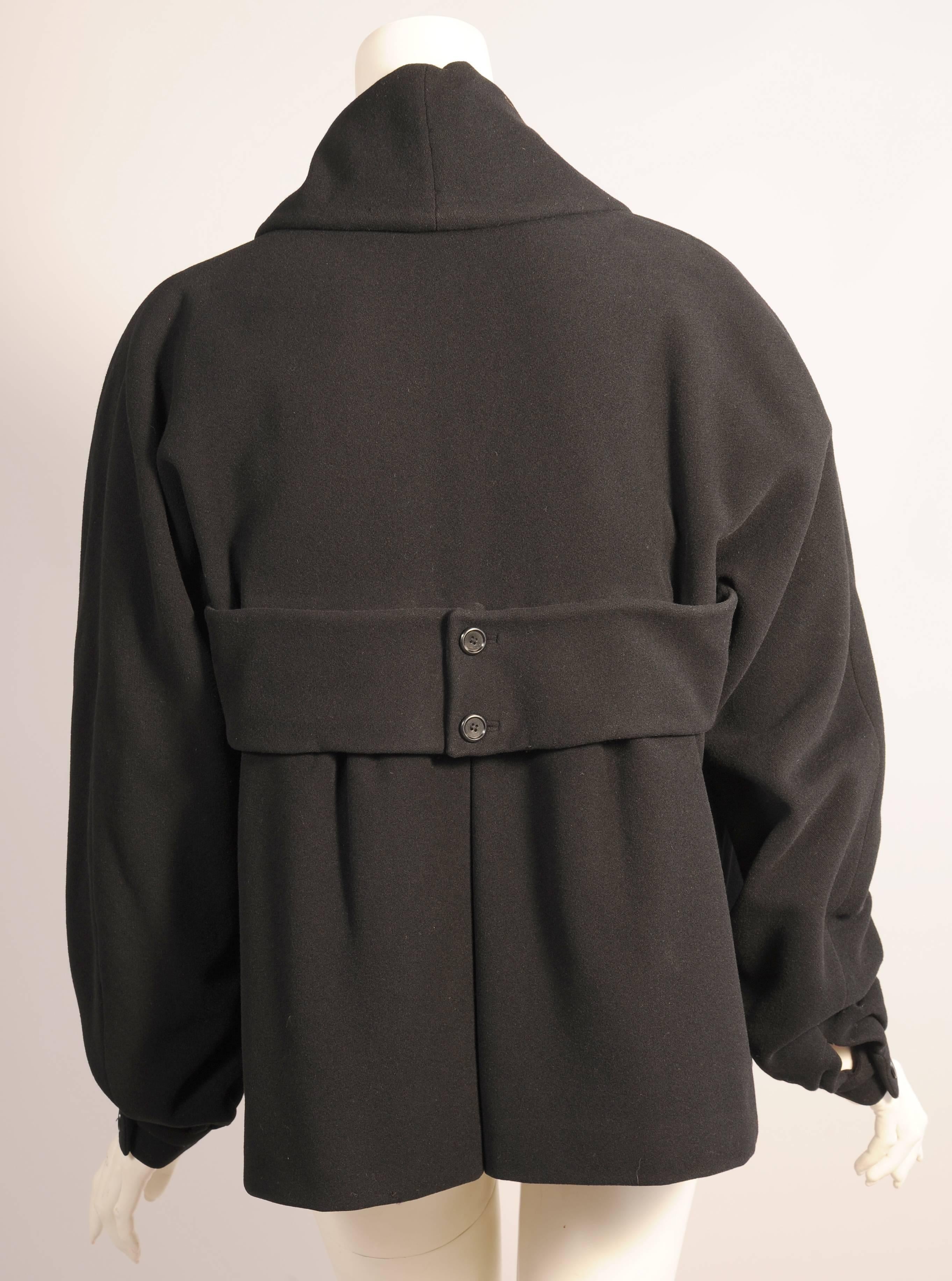 1950's Dior Numbered Haute Couture Wool Swing Jacket In Excellent Condition In New Hope, PA