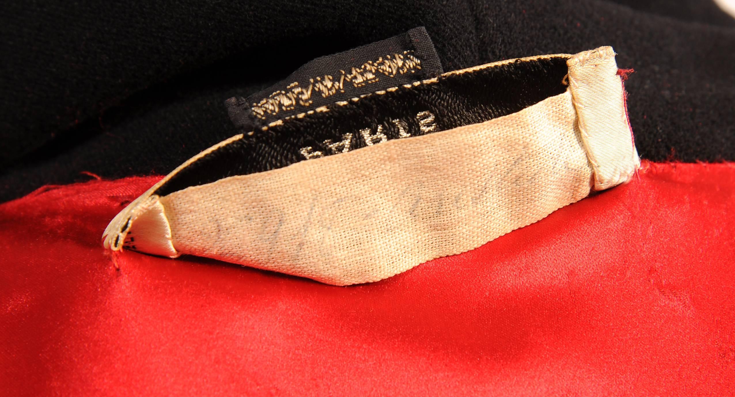 1950's Dior Numbered Haute Couture Wool Swing Jacket 2