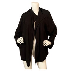 Chaqueta de lino negro importado Zoran