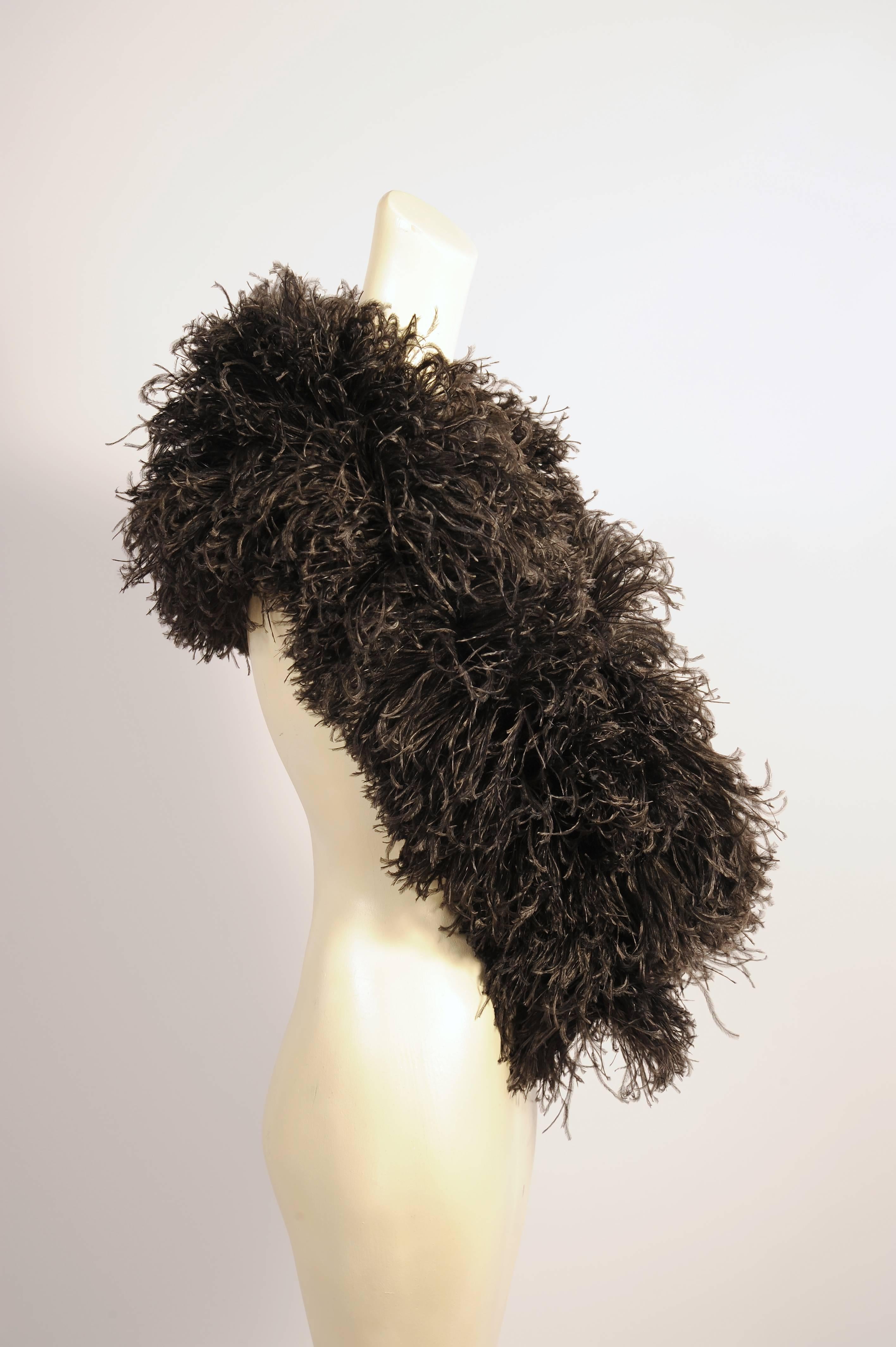 ostrich feather stole
