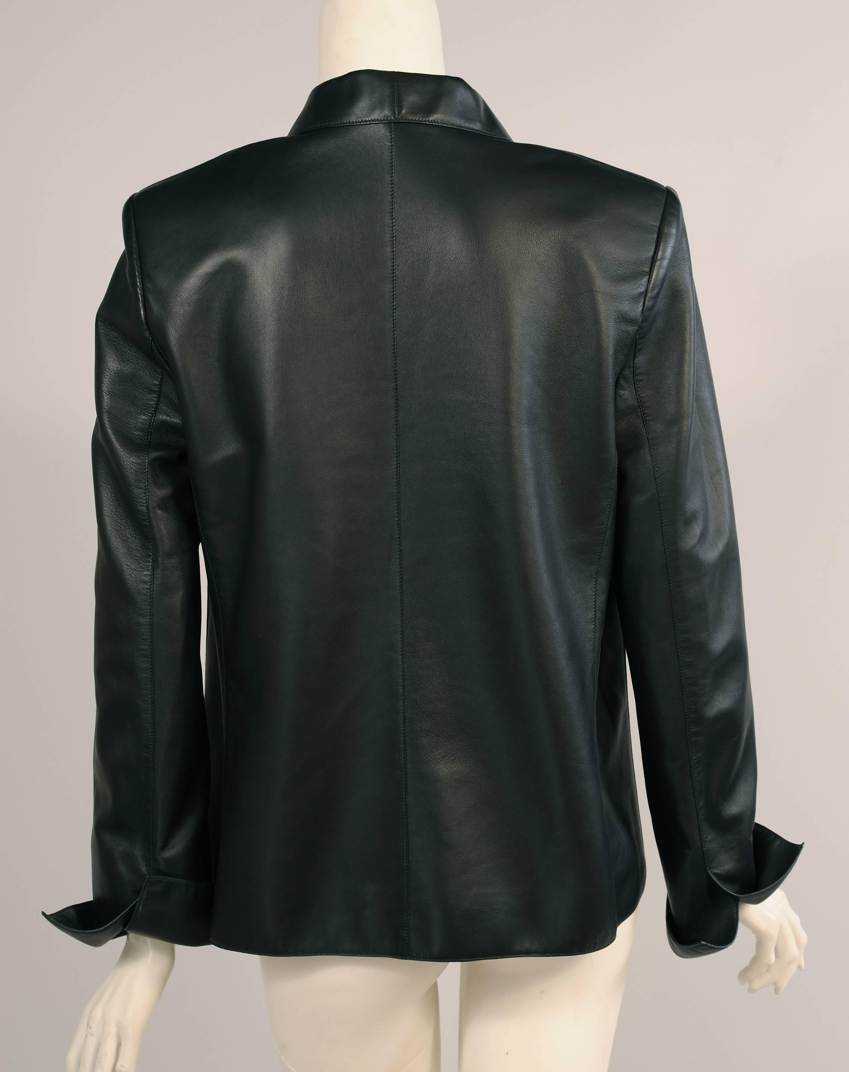 hermes leather jacket