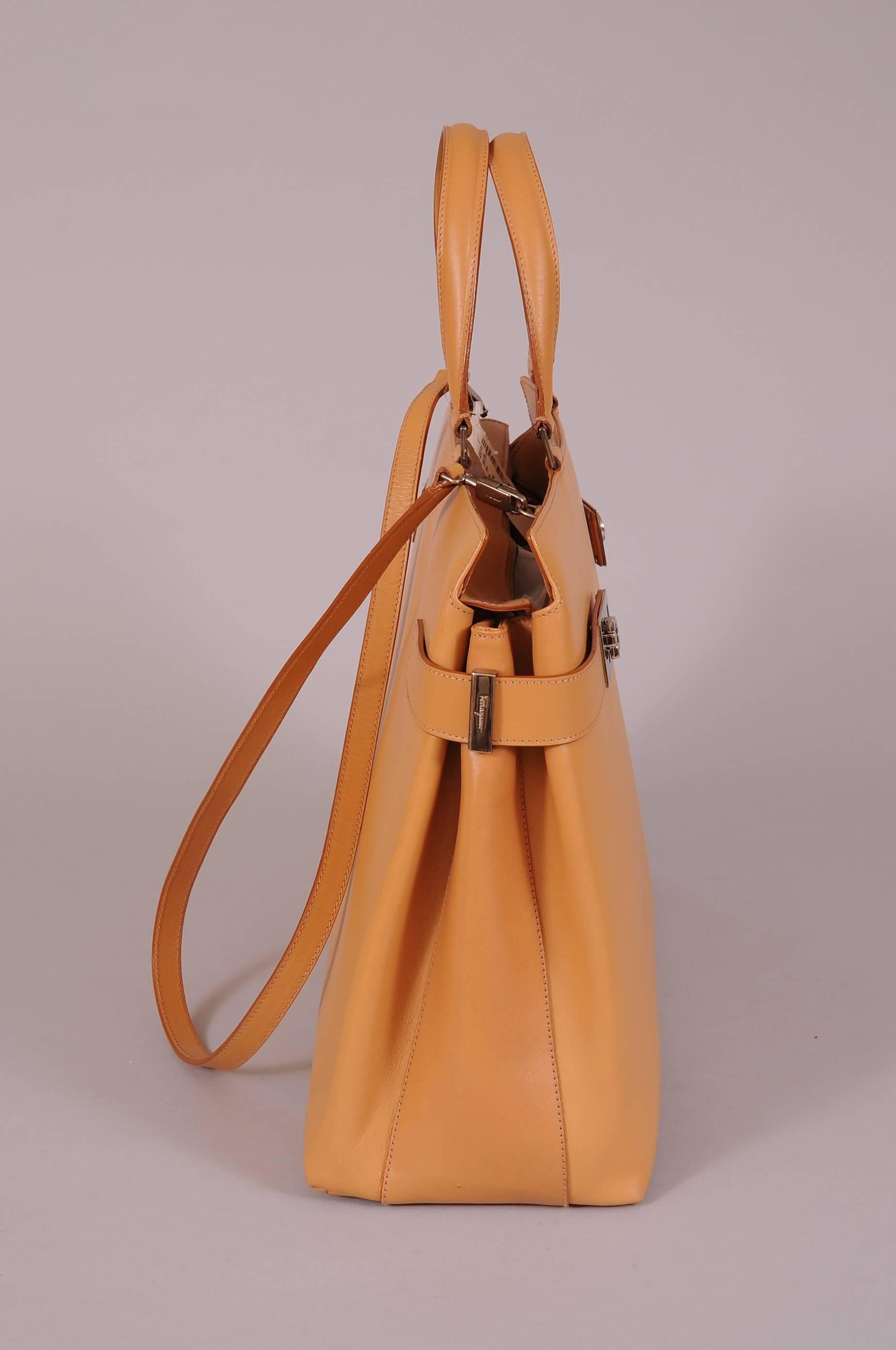 Ferragamo Natural Leather Bag, Never Used In New Condition In New Hope, PA