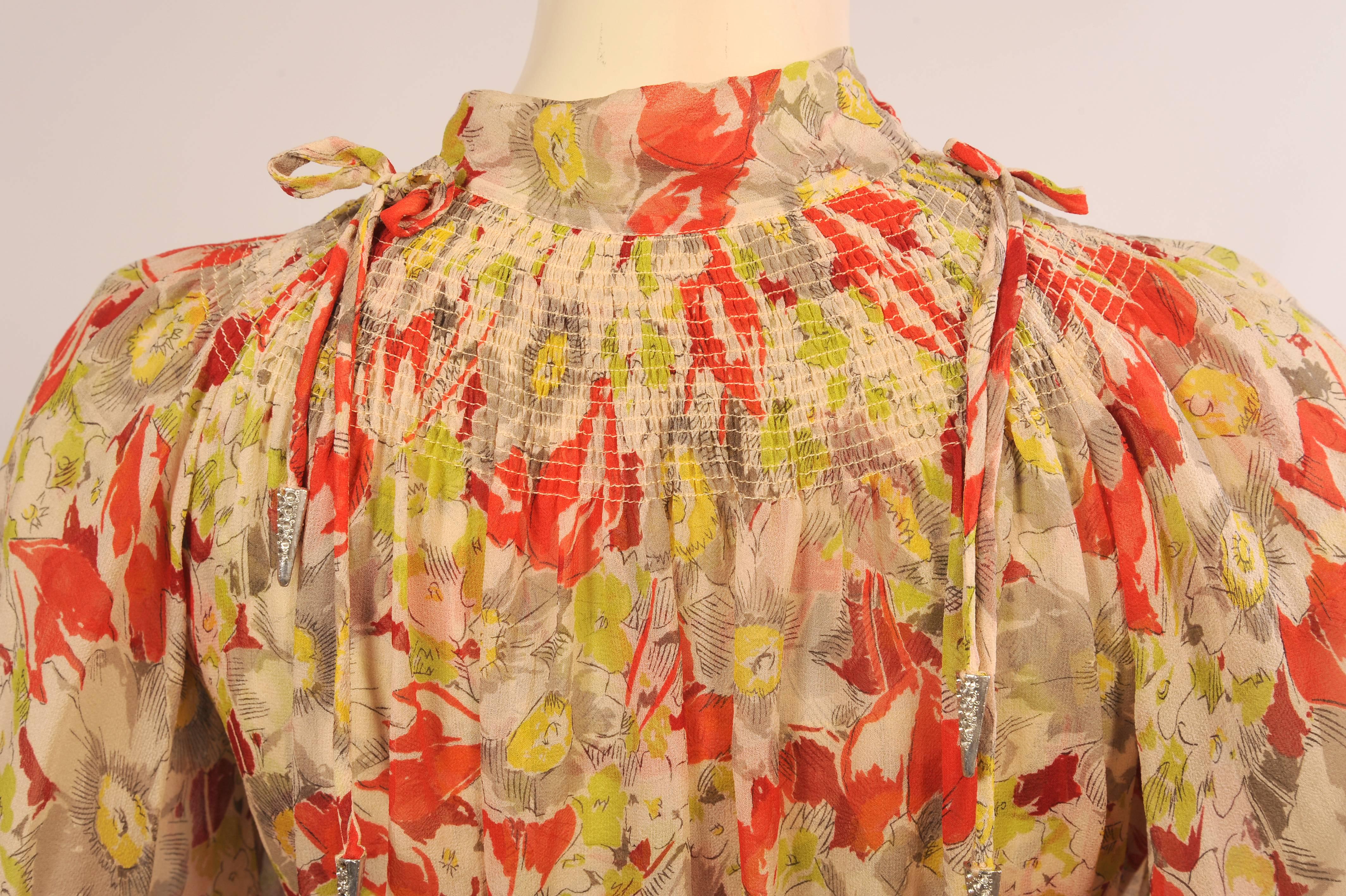 Maggie Norris Couture 1930's Inspired Silk Chiffon Dress, Jacket & Slip 1