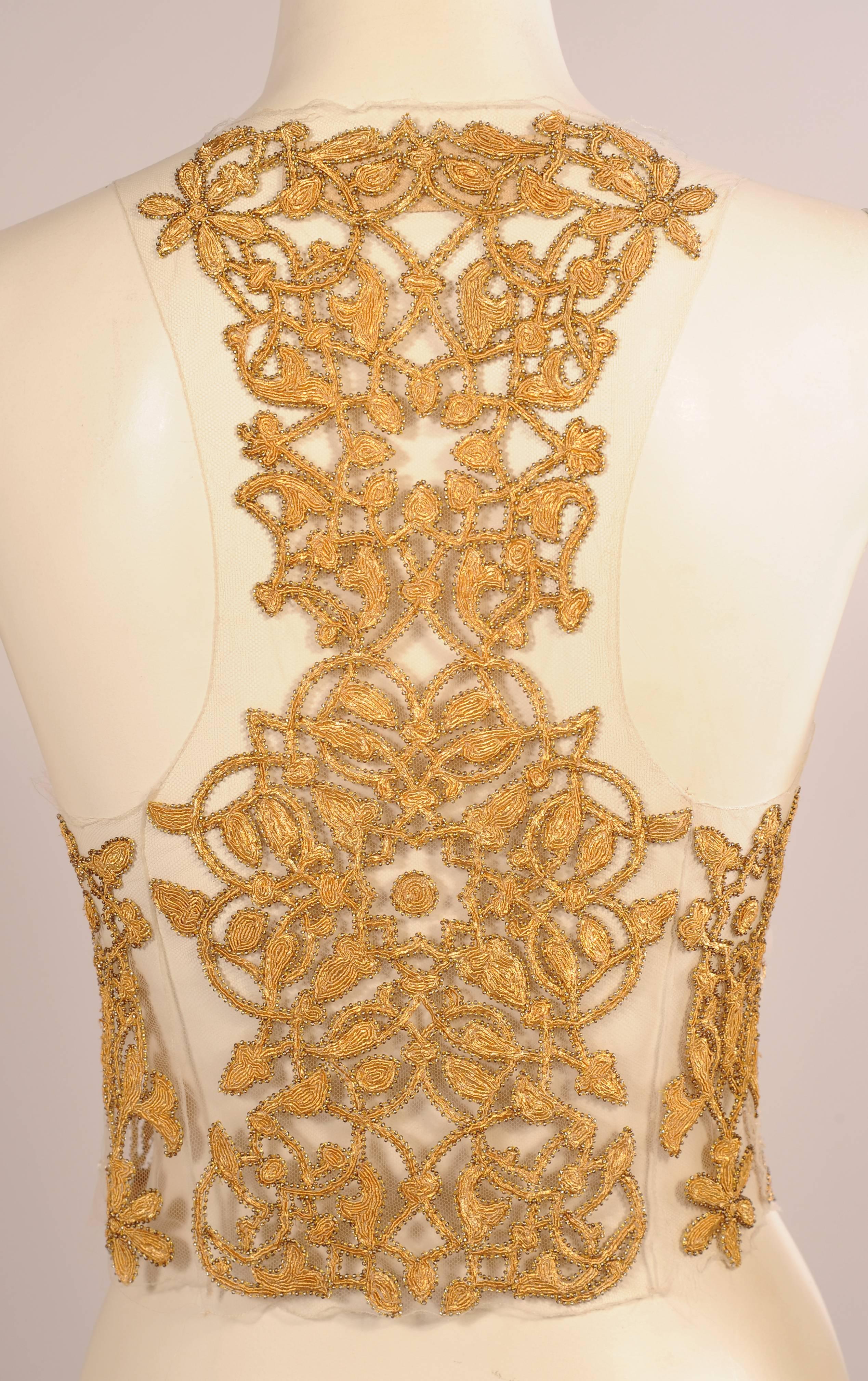 gold bodice top