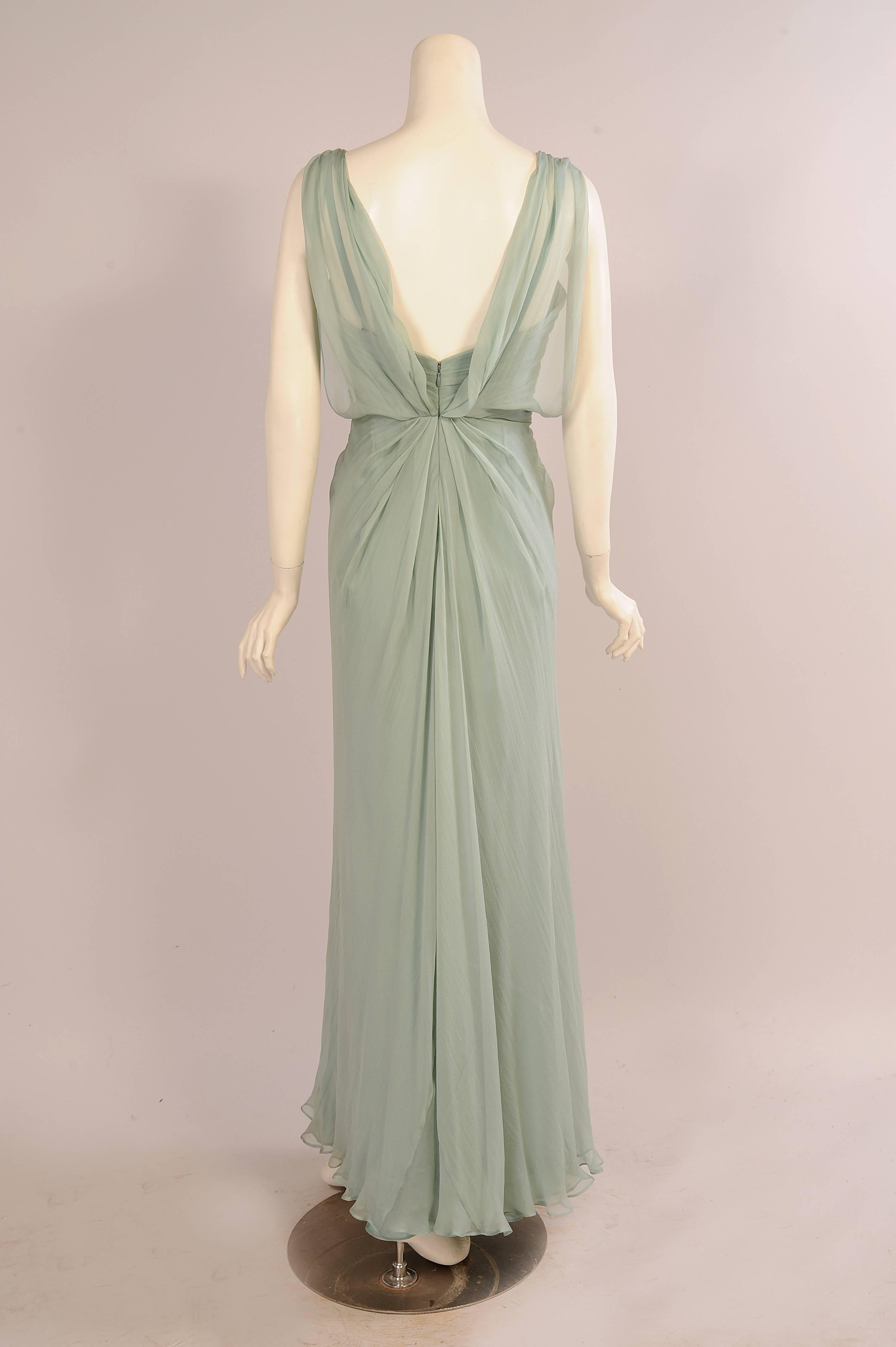 alberta ferretti long evening dress