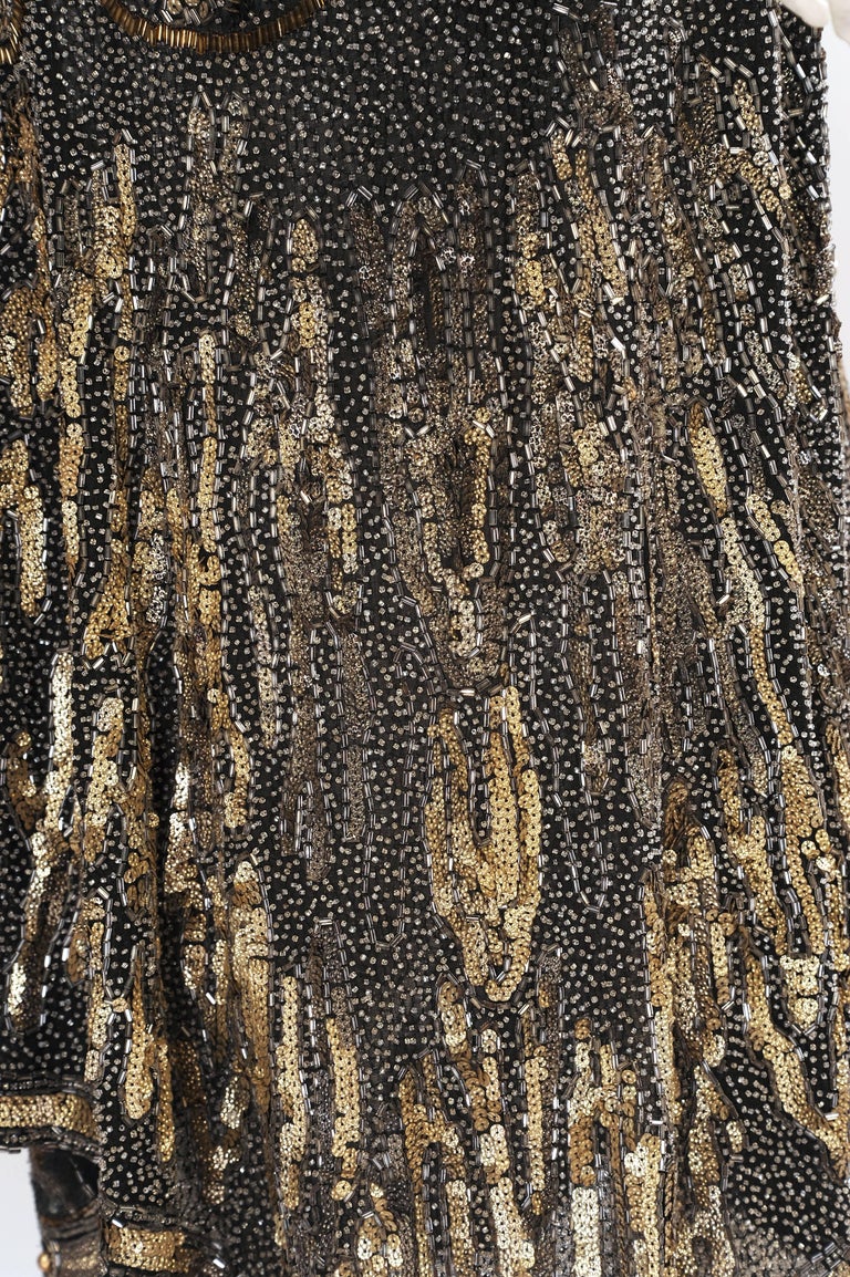 slim fit dress slacks Limited Edition 1920's Handbeaded Vintage Art Deco Gown main image 1