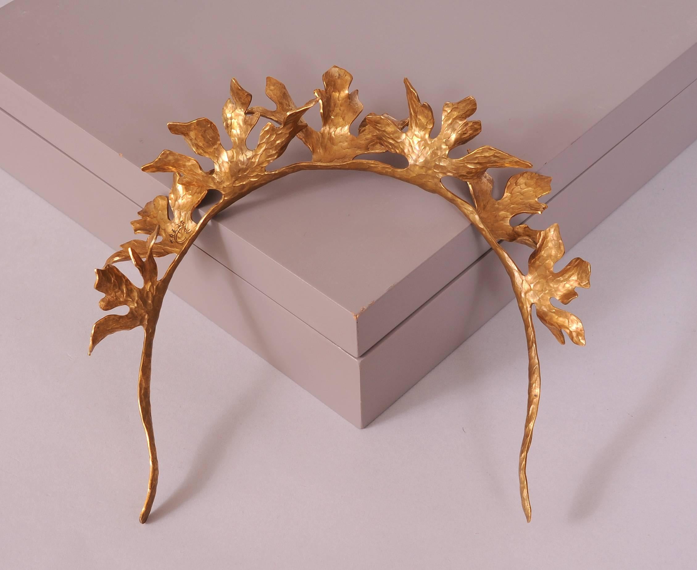 Contemporary Christina Romo Handmade Tumbago Headband or Bridal Headpiece