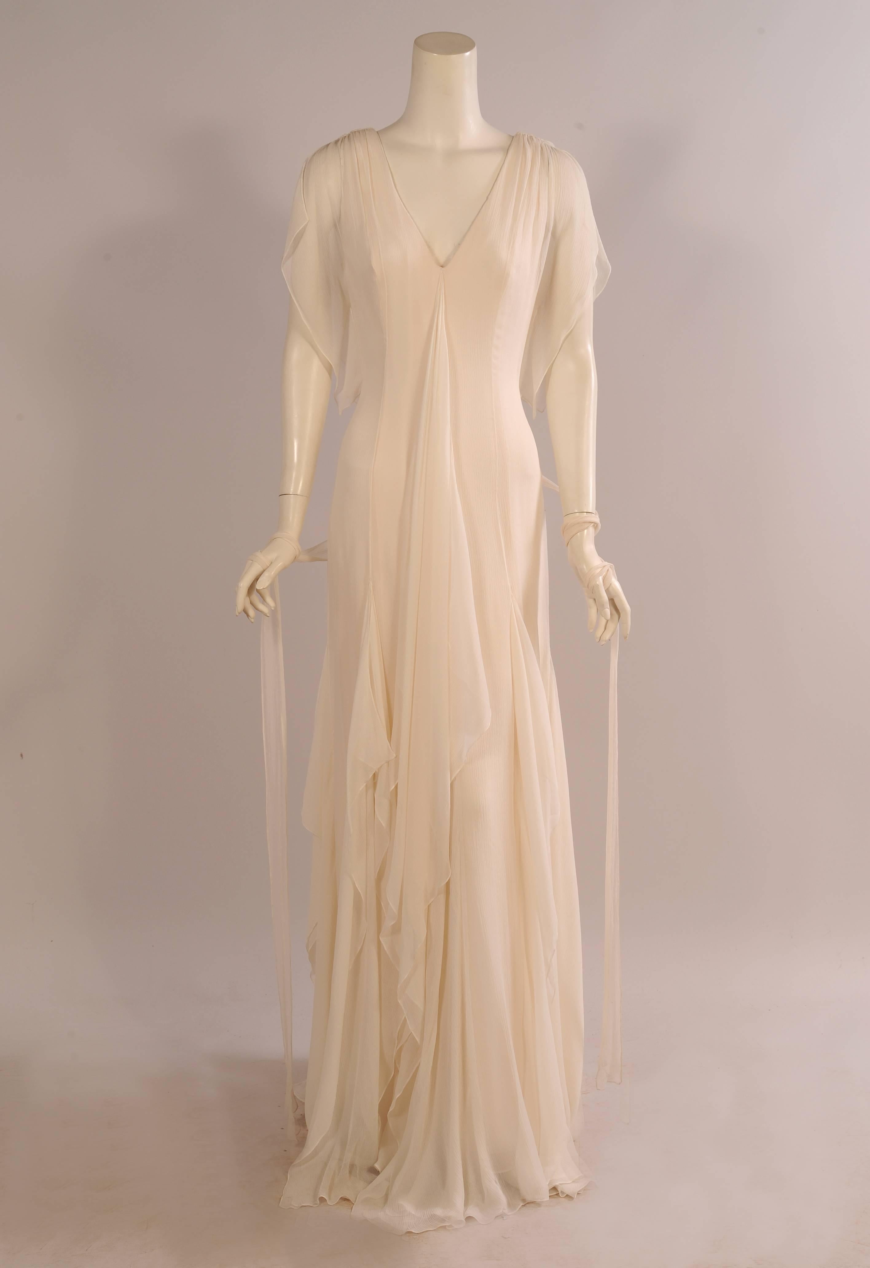 georgette gown for wedding