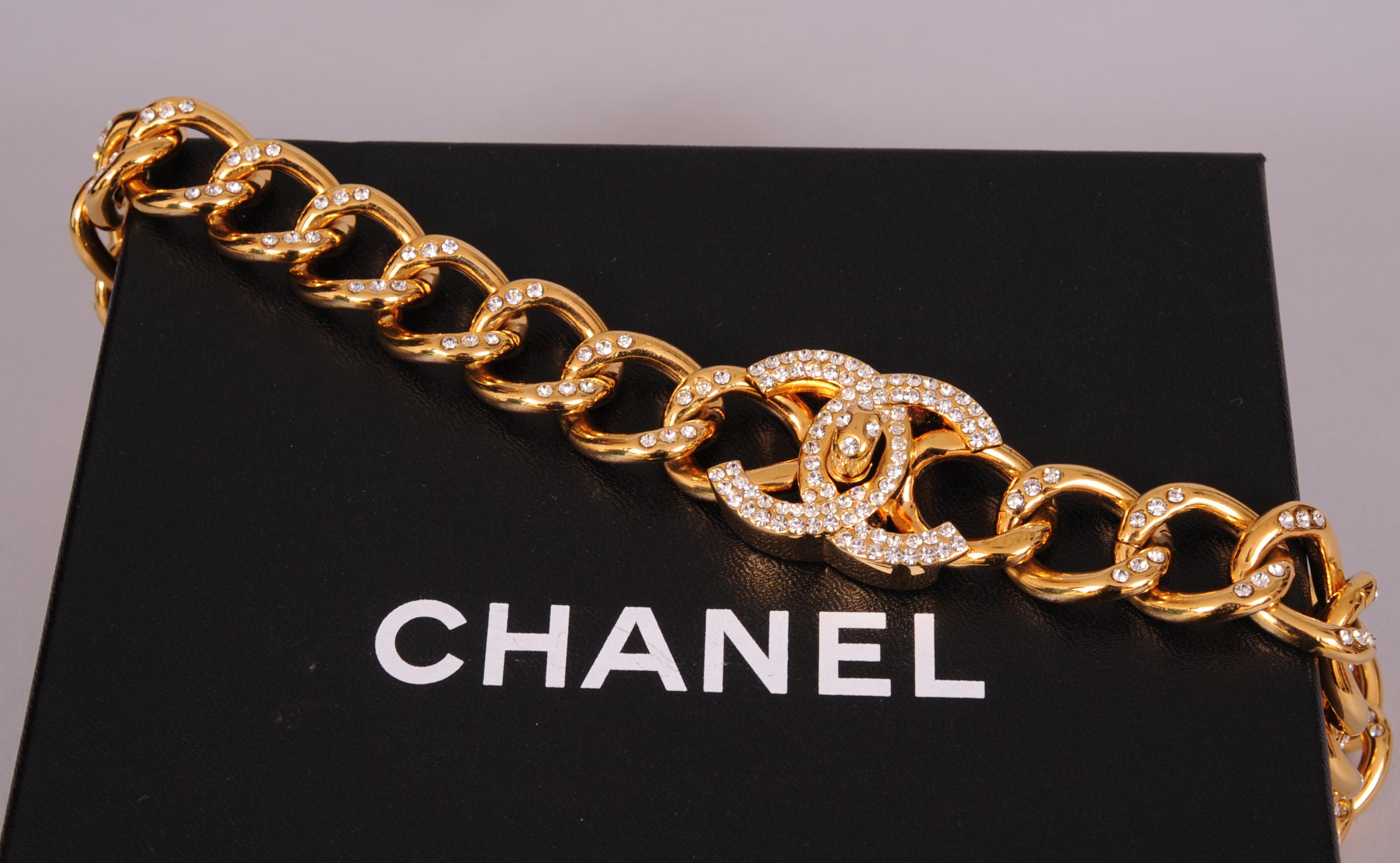 diamante chain belt