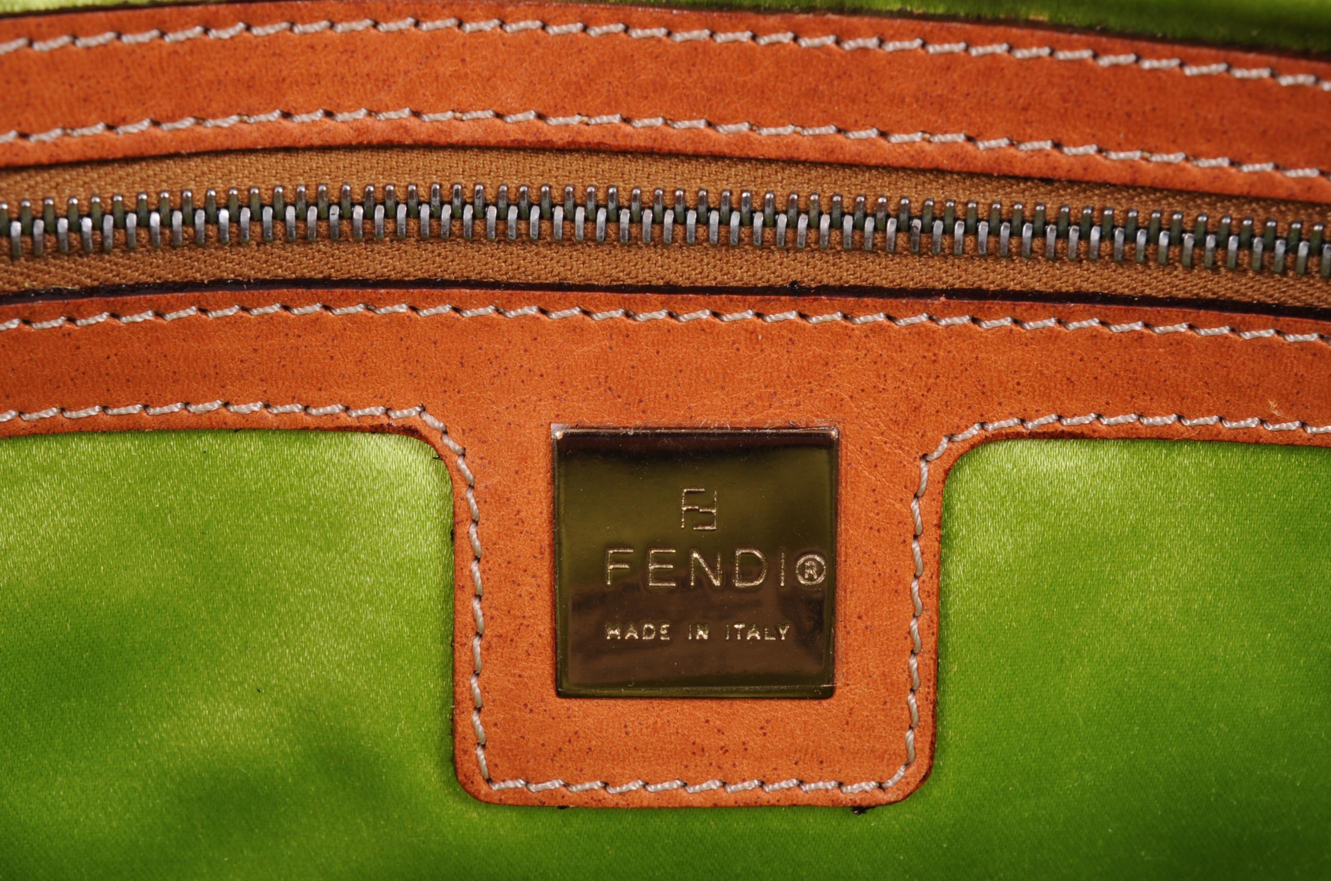 Fendi Baguette with Colorful Embroidery on Leather 1