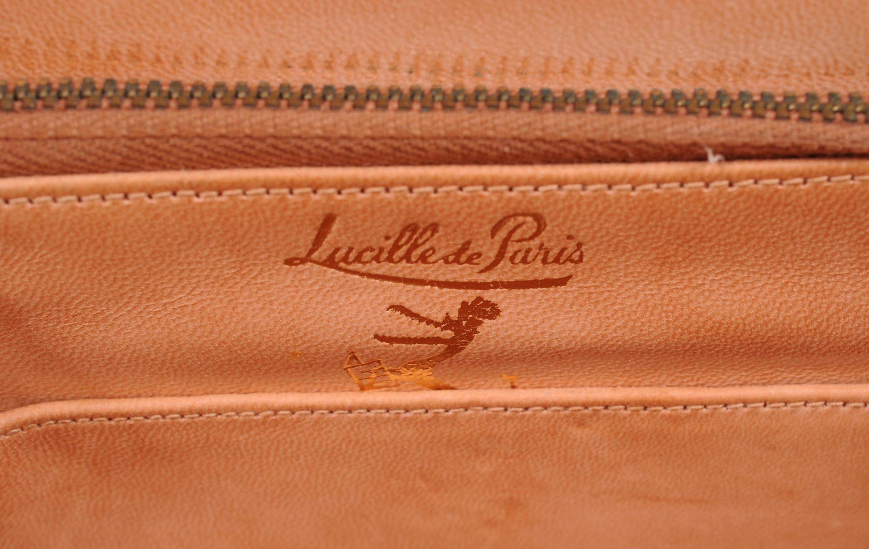 Lucille de Paris Pale Beige Crocodile Bag 1