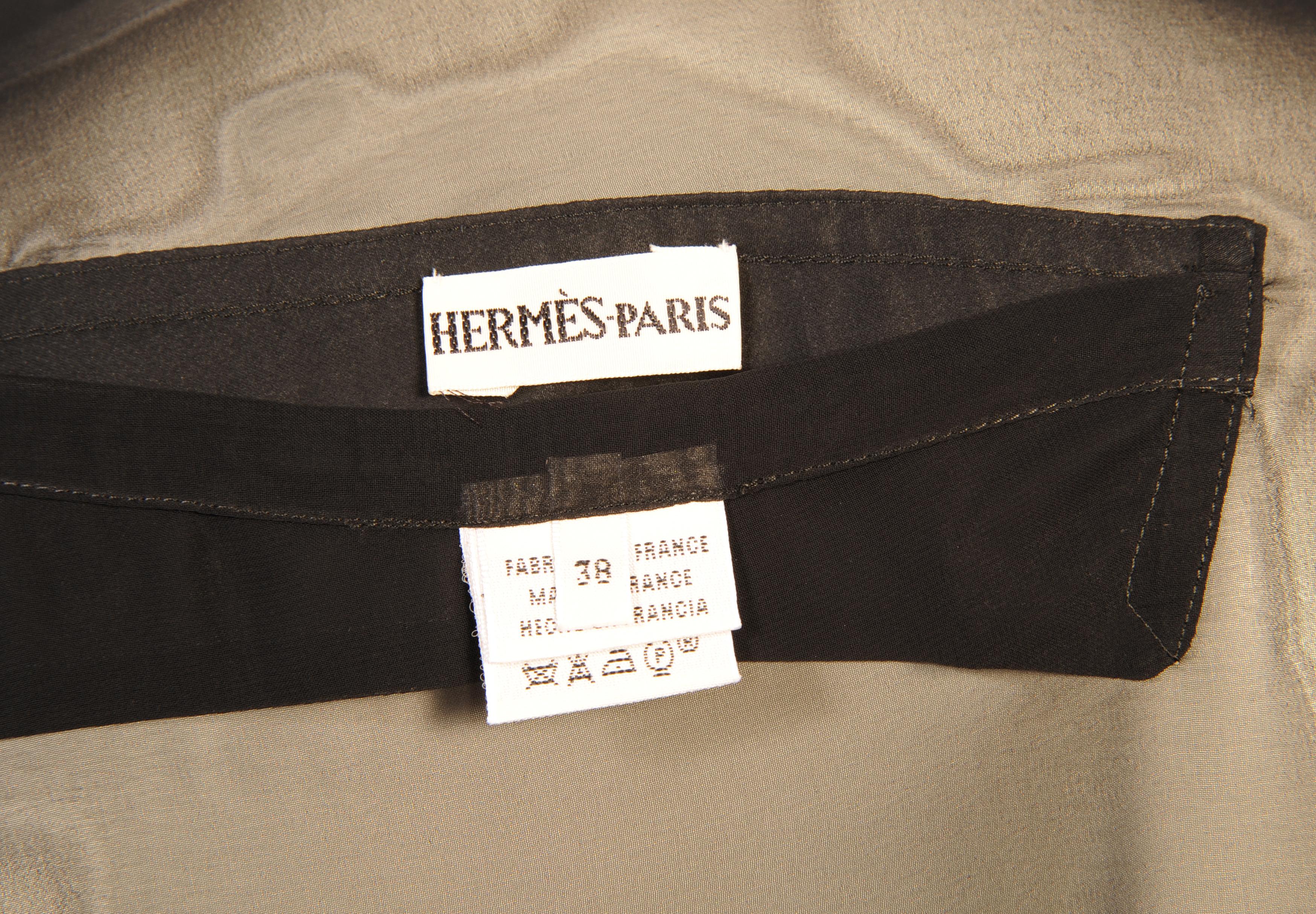 Hermes Sheer Black Waterproof Raincoat Never Worn with Original Tags In New Condition In New Hope, PA
