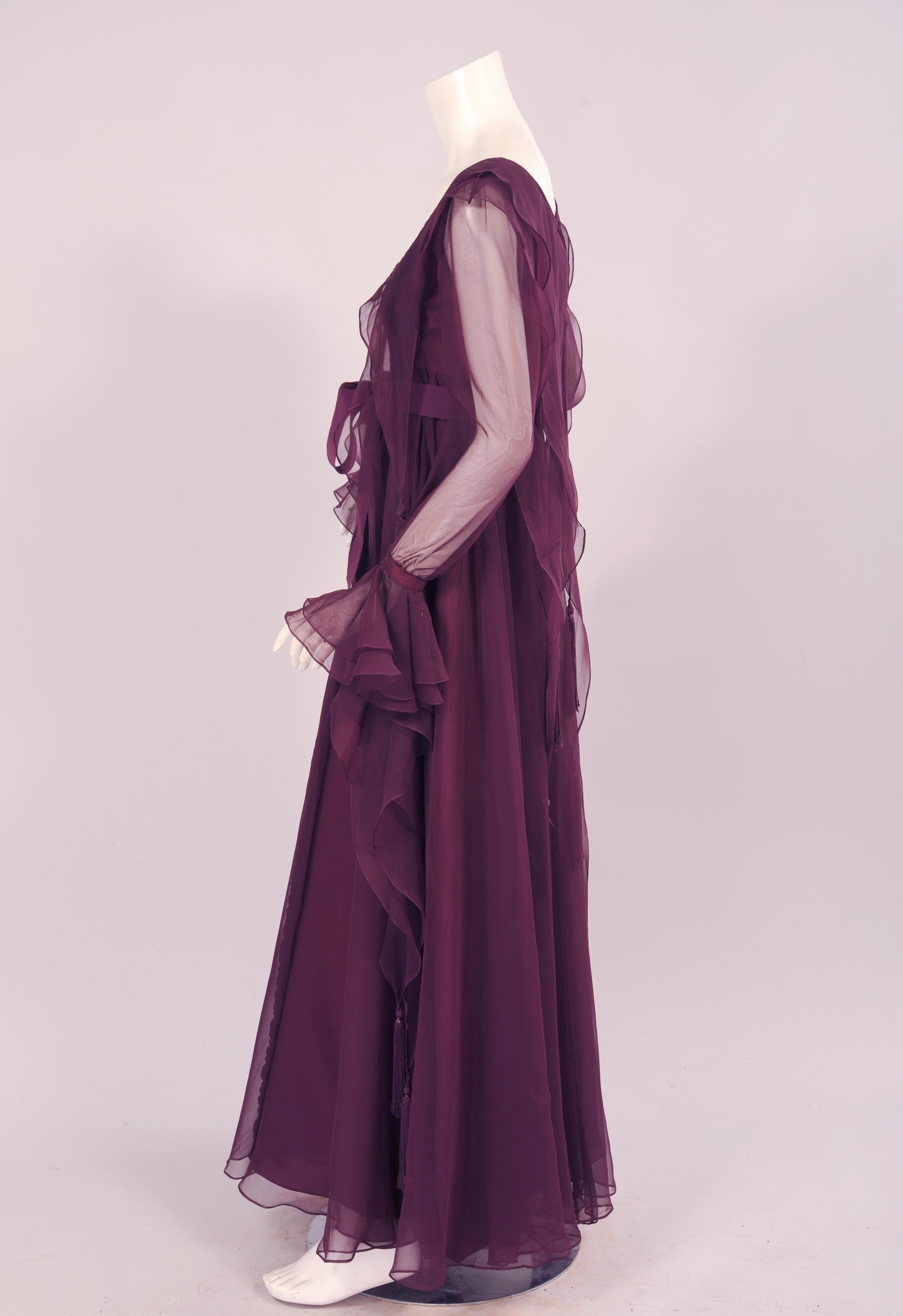 aubergine bridesmaid dress