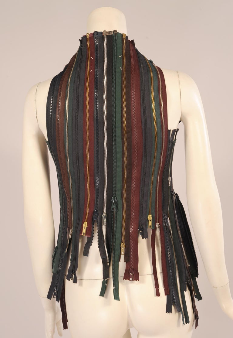 Martin Margiela Vest Made from Zippers Artisanal Collection 1999